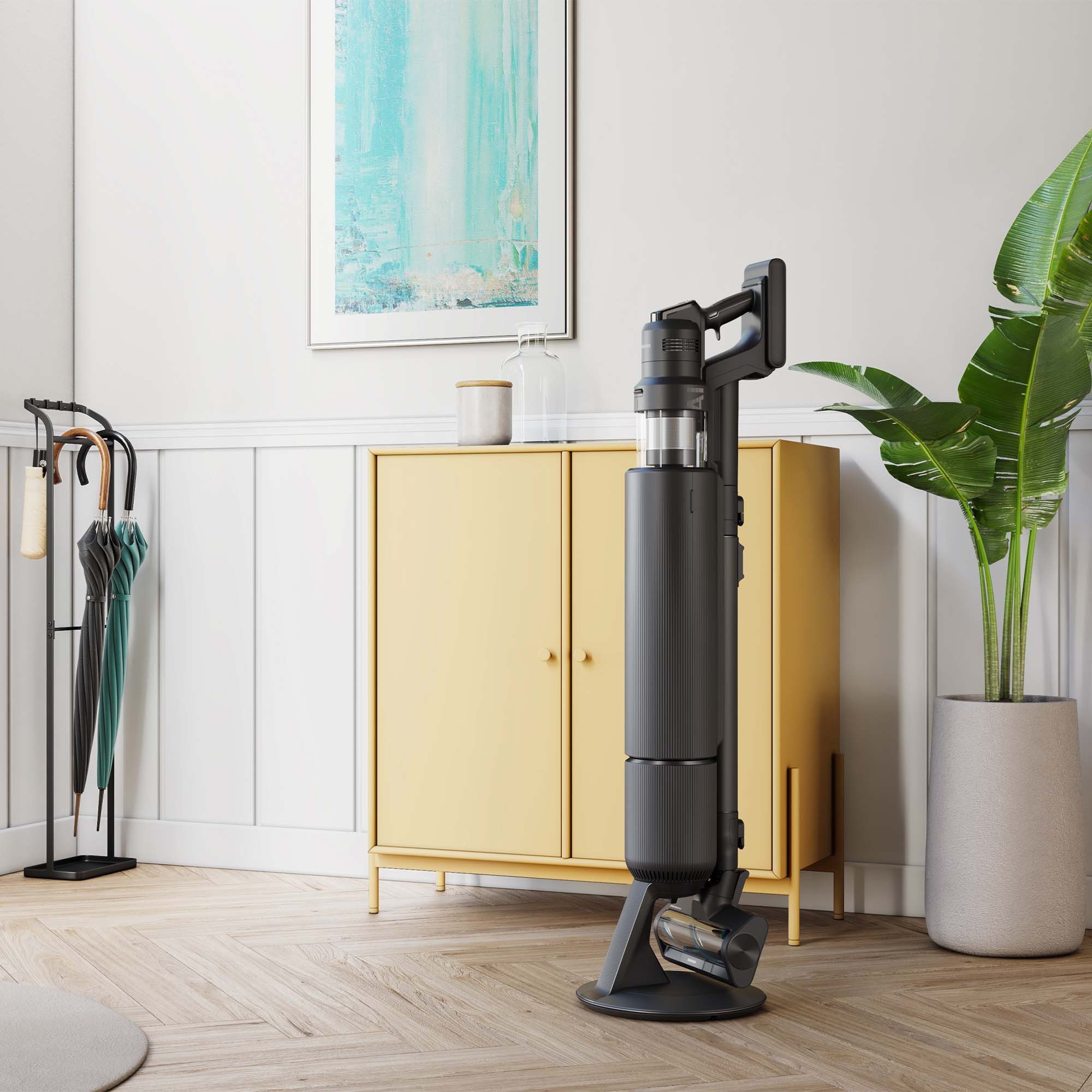 Samsung Akku-Handstaubsauger BESPOKE AI Jet Ultra Akku + CompleteClean, VS90F40EEK/WD, 1050 W, beutellos