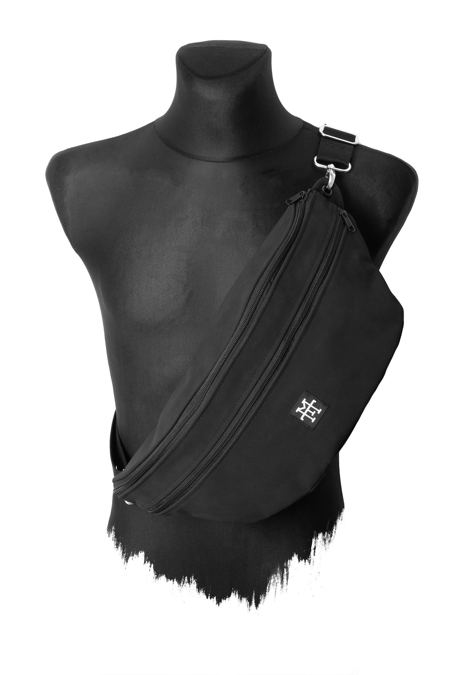 Manufaktur13 Belt Bag Big Bum Bag - Crossbody Bag, Chest Bag, Chest Pouch, Fanny Pack, Keychain & 2 Mesh Pockets