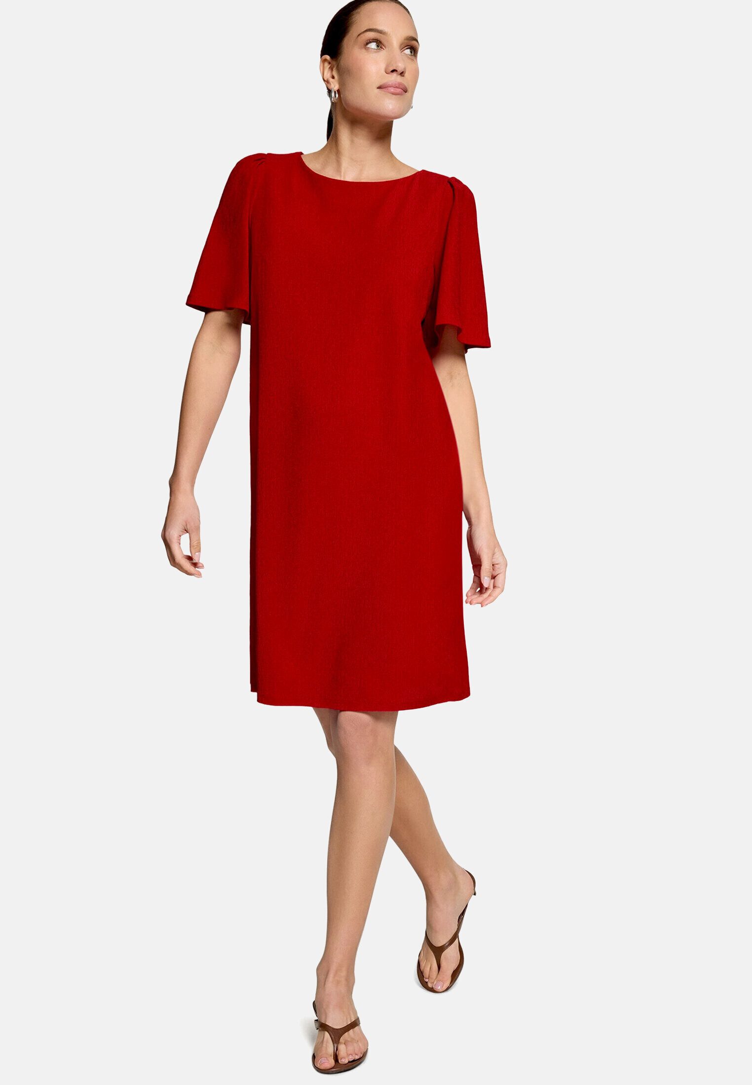 Zero Jerseykleid Damen kurzarm Material.