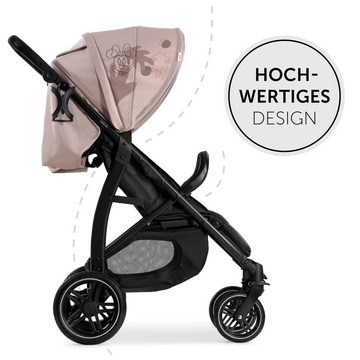 Hauck Kinder-Buggy Rapid 4D - Minnie Mouse Rose, Kinderwagen klein faltbar mit Liegeposition höhenverstellbar bis 25 kg