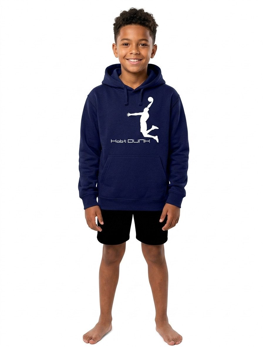 coole-fun-t-shirts Hoodie Habt Dunk Basketball Slam Dunkin Kinder Sweatshirt mit Kapuze