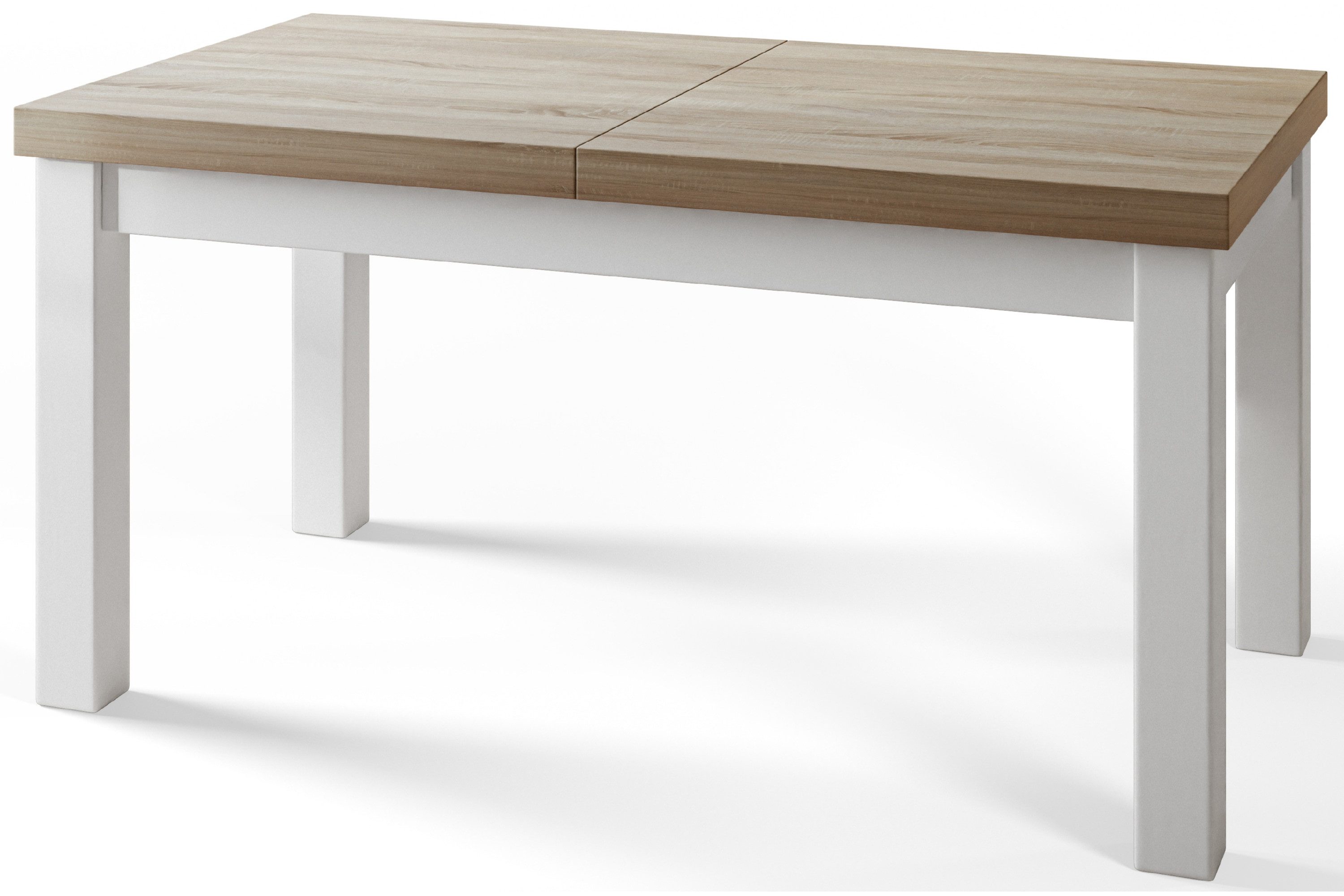 Alpi-Möbel Esstisch Wohnzimmertisch - Ausziehbarer Tisch 120x80, Sonoma Eiche, Ausziehbar, 1 x Einsatz 40 cm