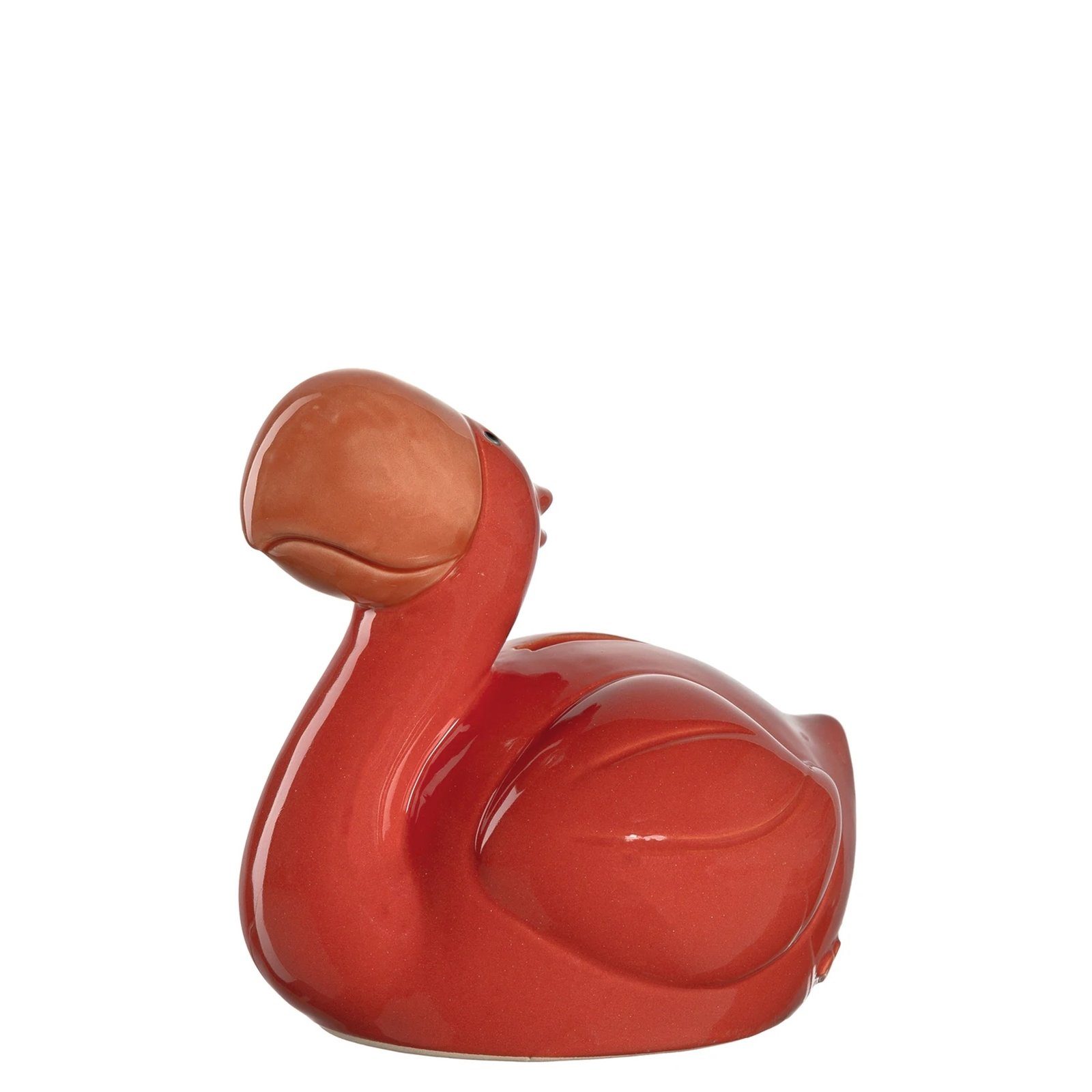 LEONARDO Spardose Spardose 12 cm rot Flamingo BAMBINI, (Stück, 1-tlg), Geschenkidee