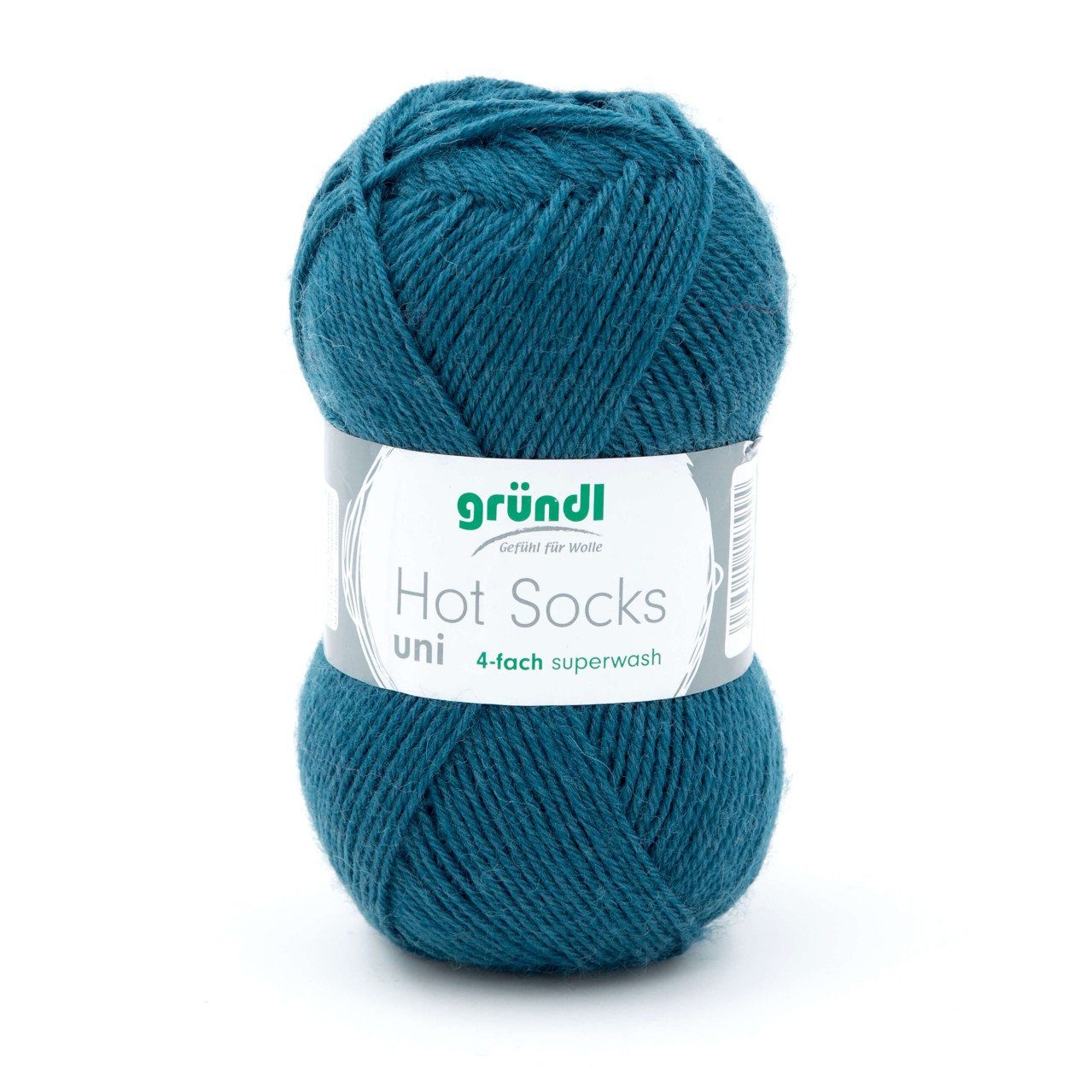 Gründl Gründl Wolle Hot Socks uni 50 g petrol Häkelwolle