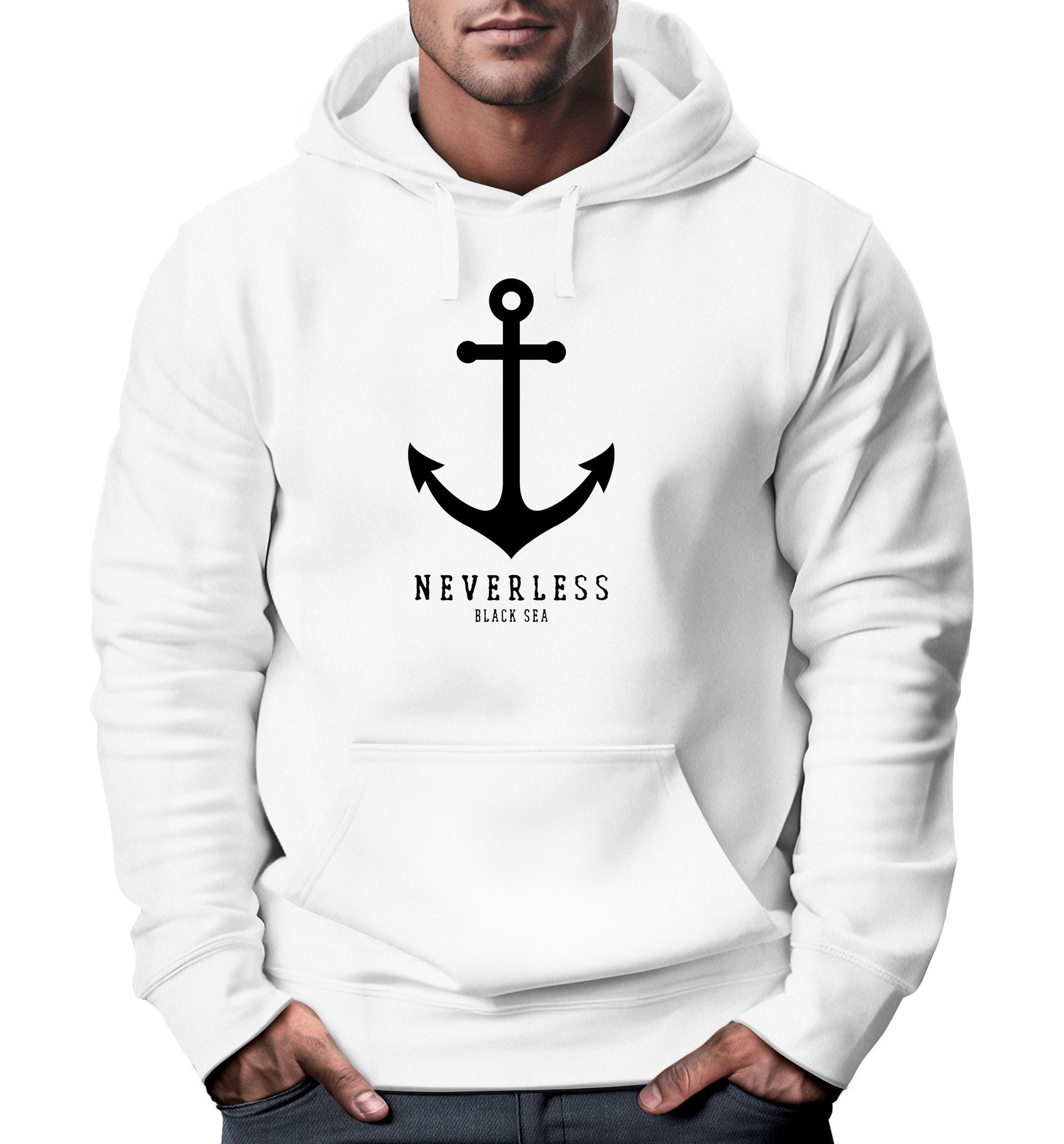 Neverless Hoodie »Hoodie Herren Anker Nautical Sailor Segeln Kapuzen- Pullover Männer Neverless®« online kaufen | OTTO