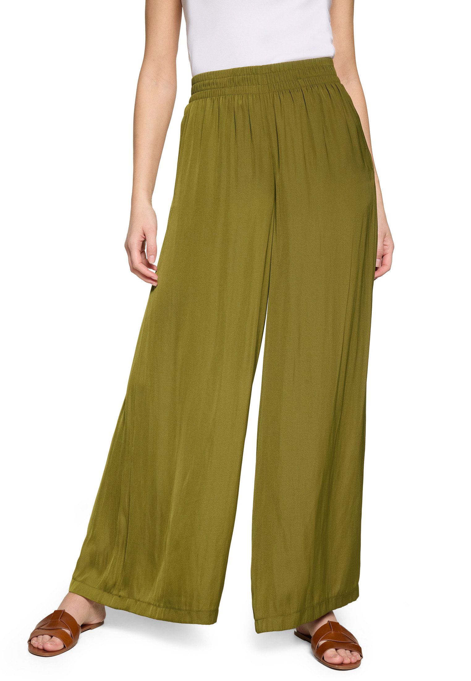 Zero Stoffhose Damen weit Material