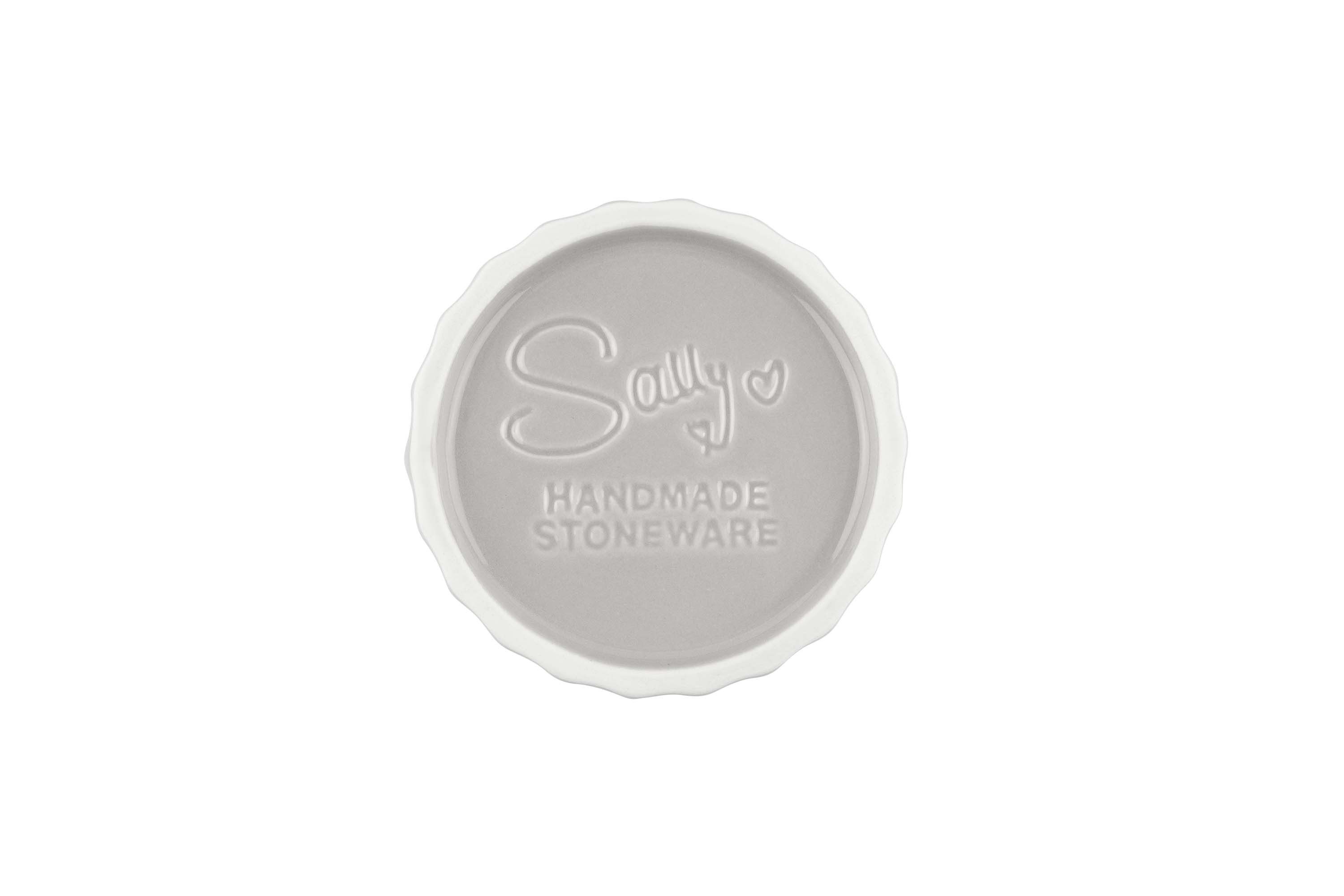 Sallys Auflaufform - Stoneware Ofenform rund 4er Set 10 cm - aus natürlichen Materialien