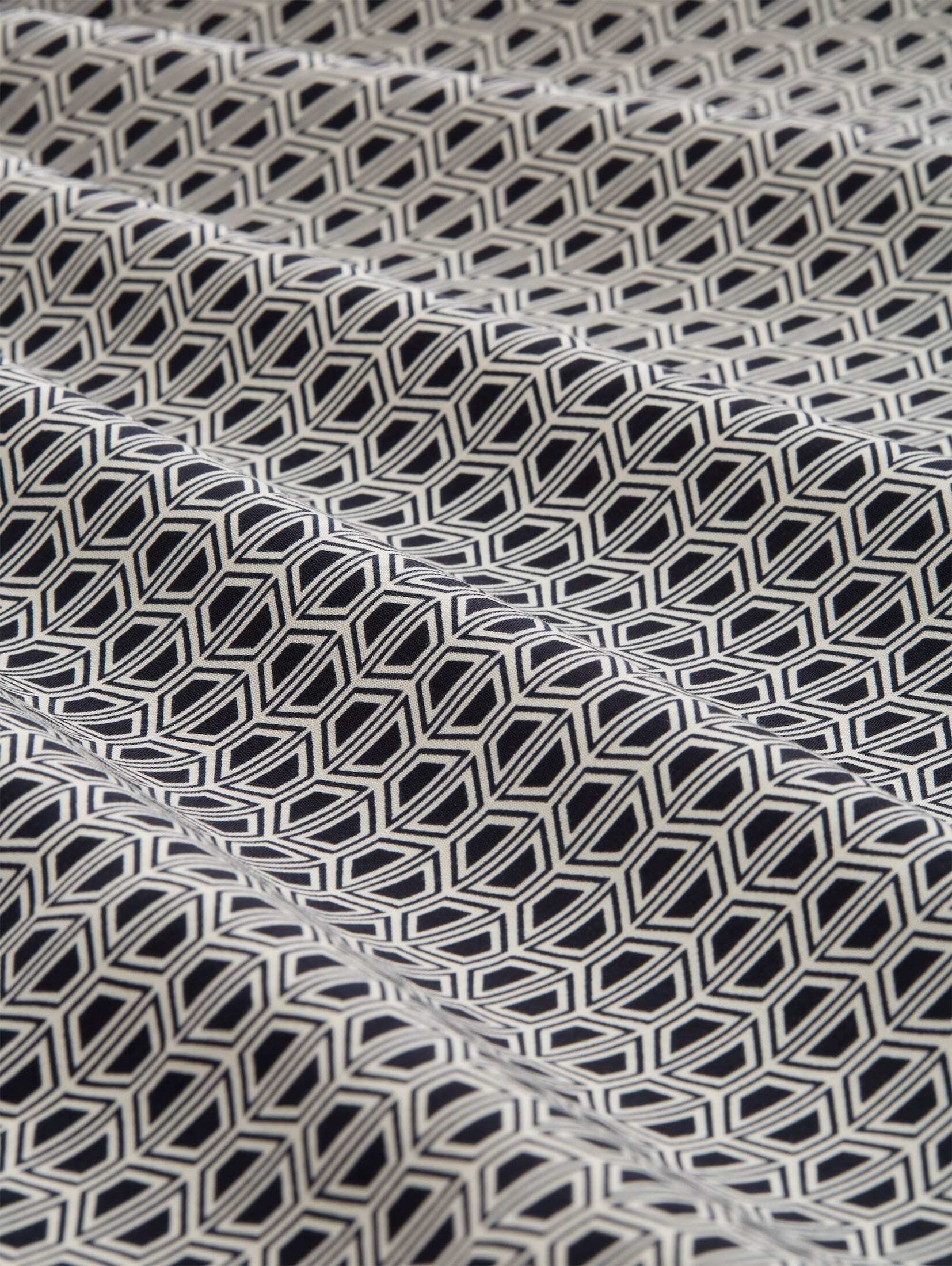 TOM TAILOR Jerseykleid navy geometrics ECOVERO(TM) Kleid LENZING(TM) mit print small