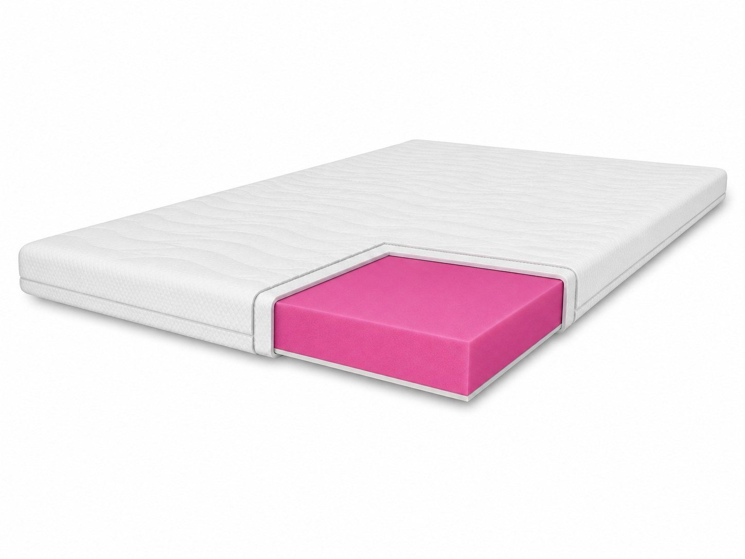 MARPUR, Topper Topper TOP3 (3 cm), wendbare Matratzenauflage aus T25-Schaumstoff (H3), 3 cm hoch, Schaumstoff, antiallergischer Bezug, für Boxspringbett & Sofa geeignet, Farbauswahl