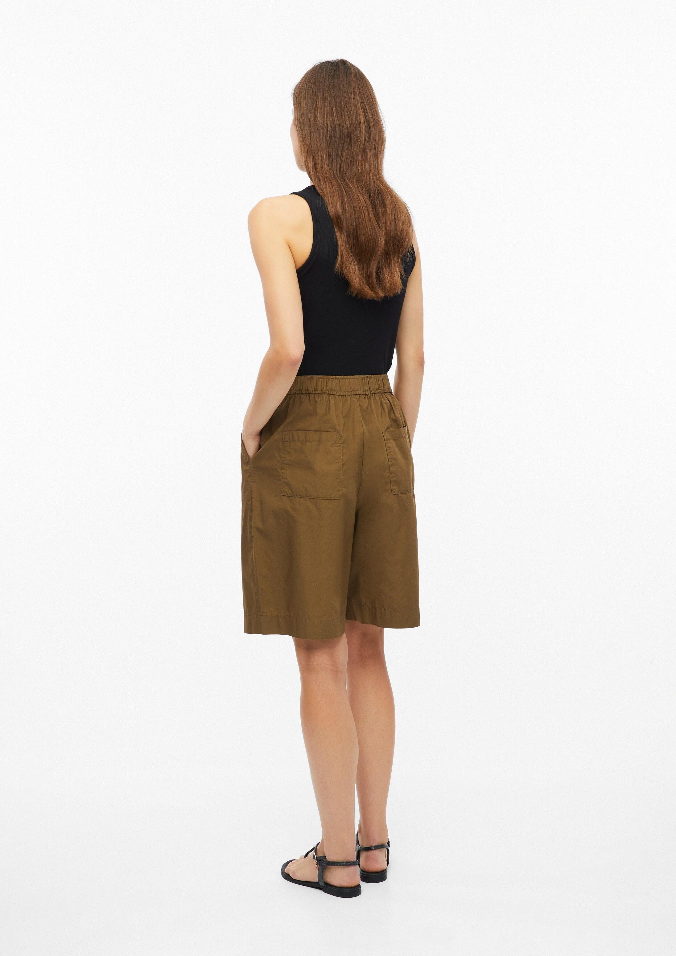 s.Oliver Shorts Hose Bermudahose aus Popeline mit Falten