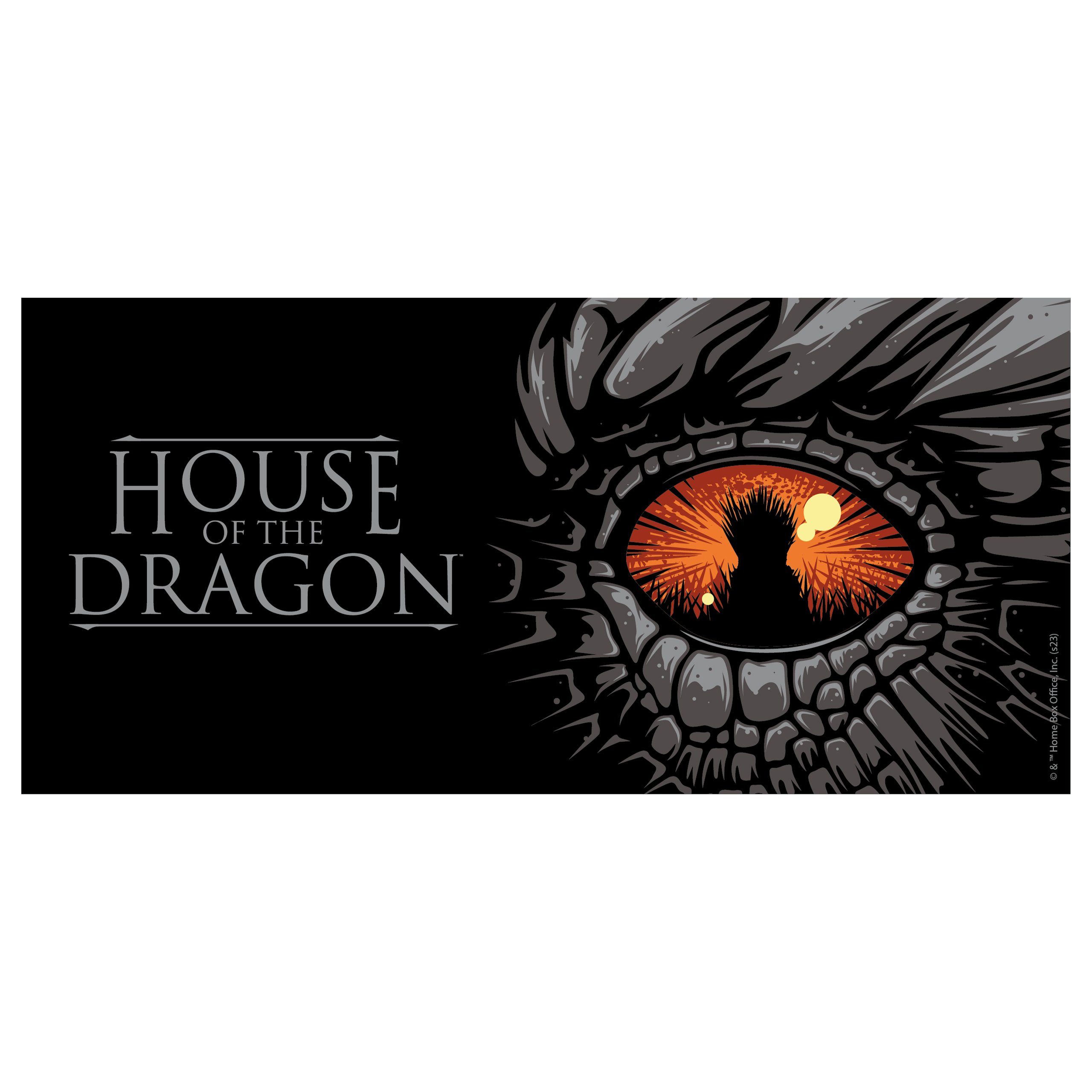 ml, Tasse - of Keramik United House the 320 - Labels® eye Schwarz Tasse Kaffeetasse Dragon Dragon