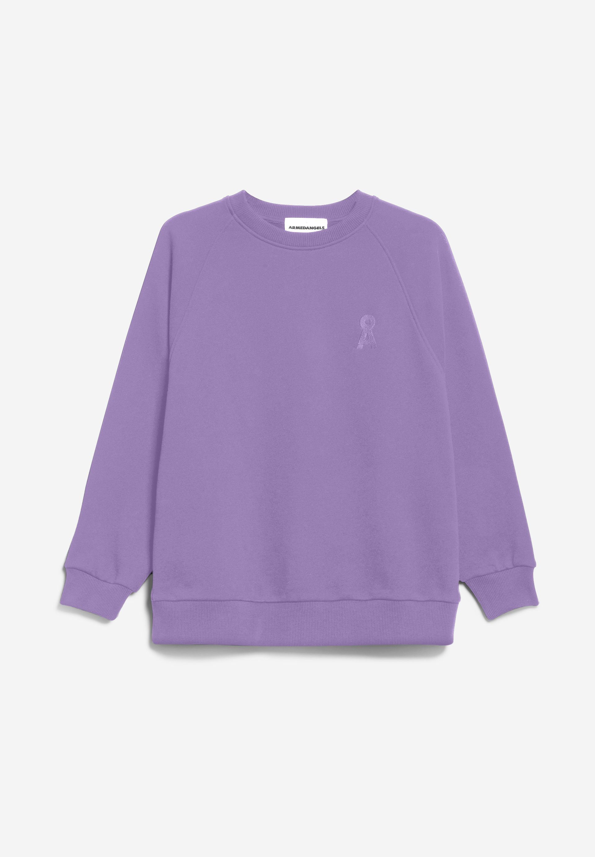 GIOVANNAA Sweatshirt Armedangels Damen (1-tlg) purple stone