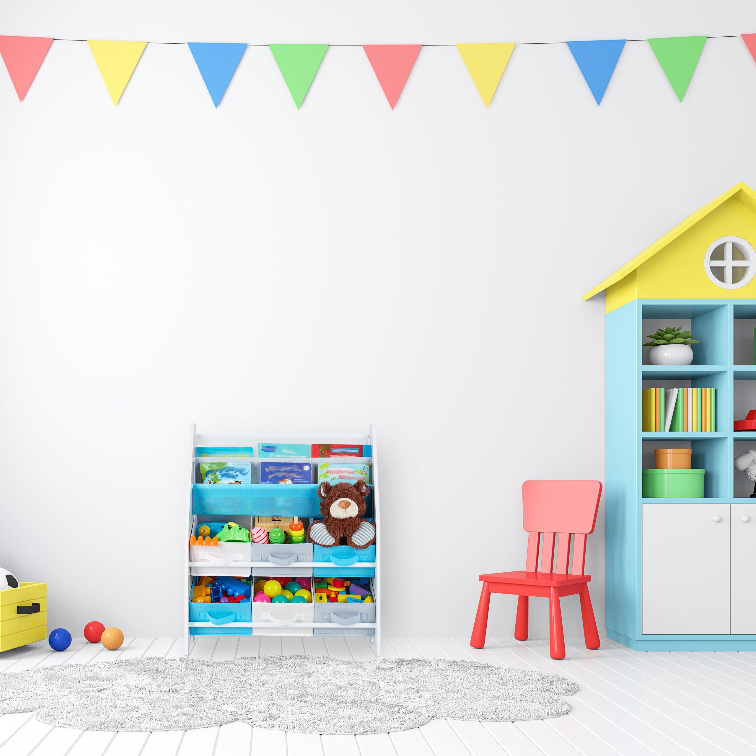 relaxdays Kinderregal mit 6 Boxen & günstig online kaufen