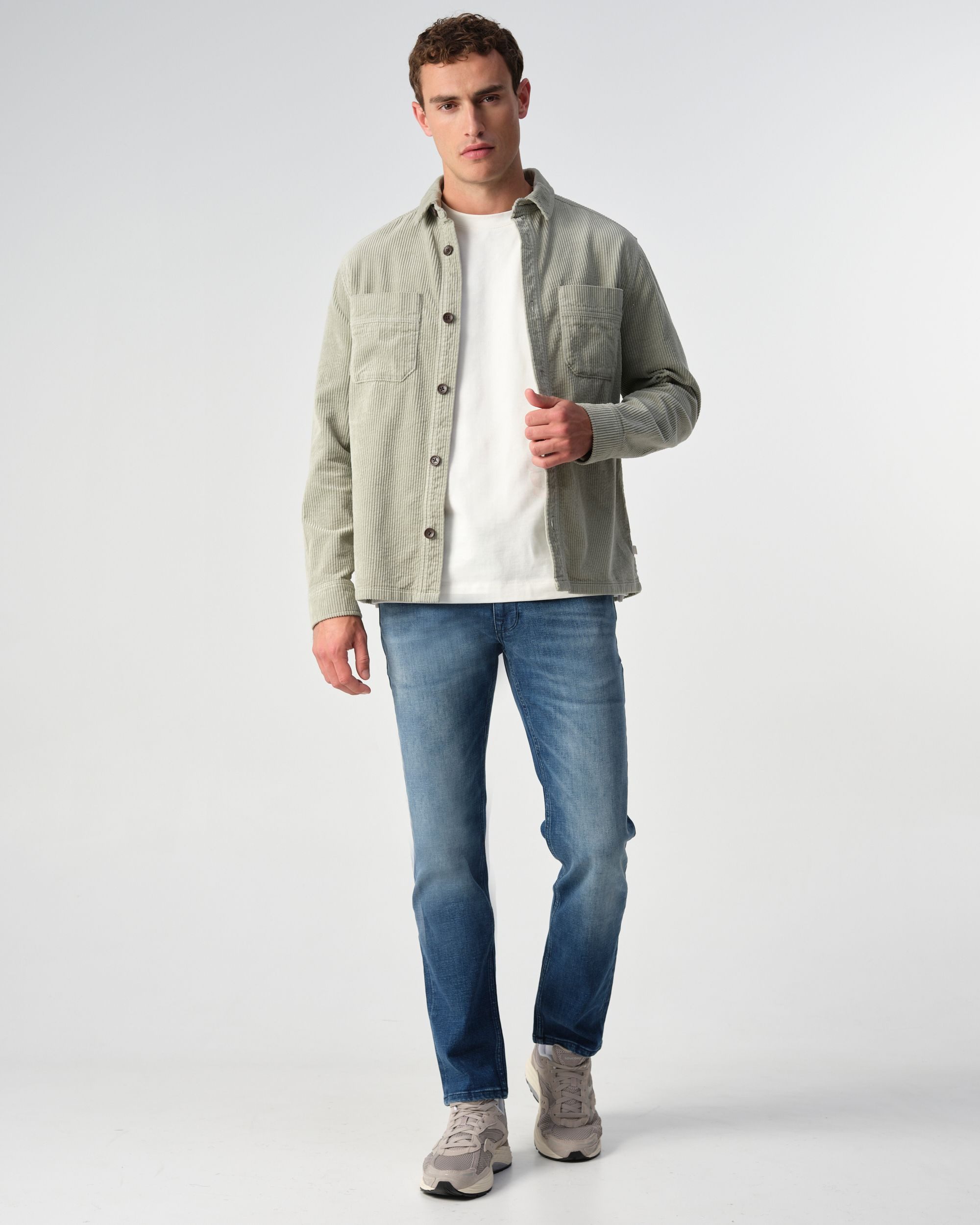 J.C. Rags Langarmhemd ACE CORD