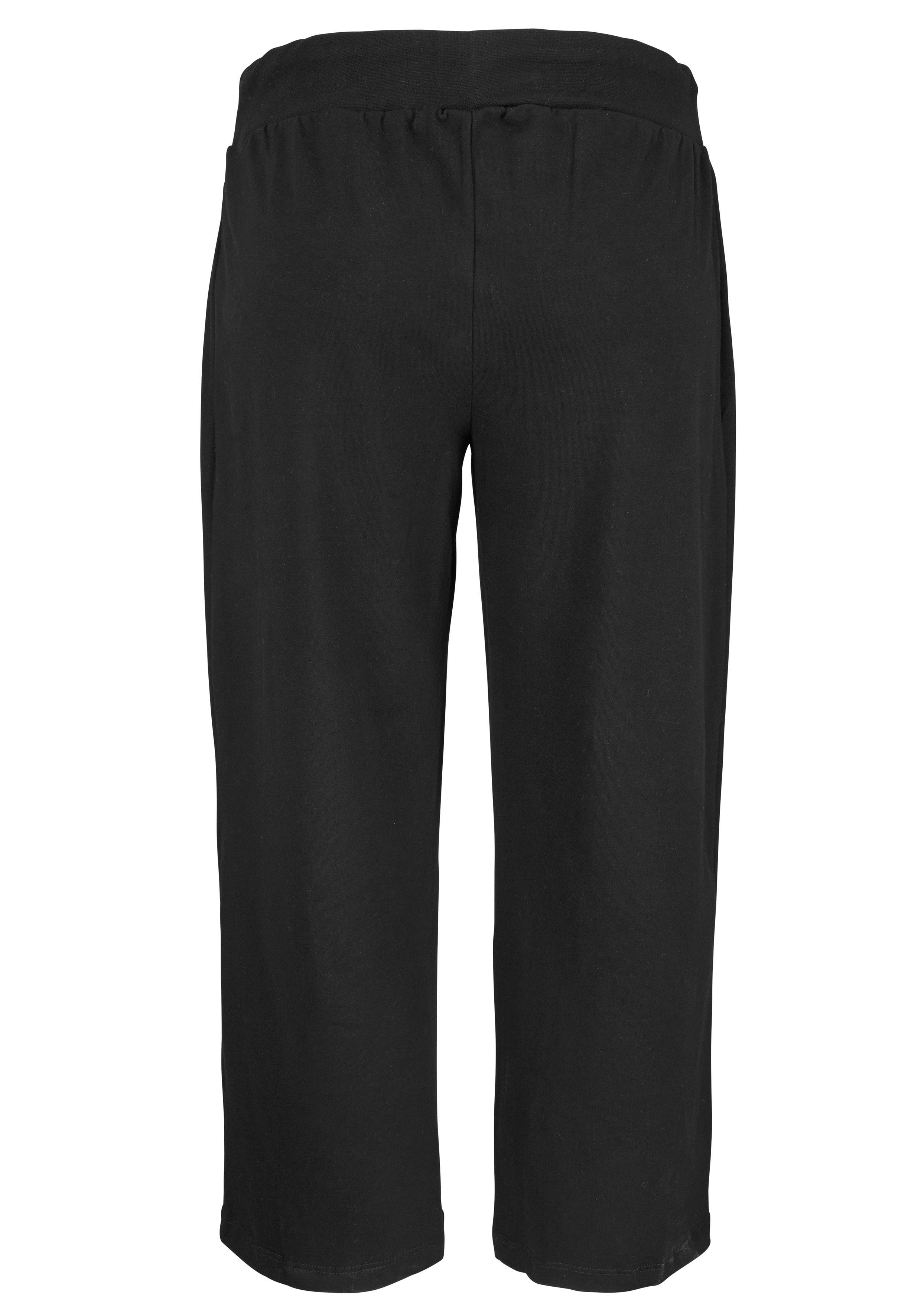 Beachtime by Lascana 7/8-Strandhose aus weichem Jersey, Wide-Leg, Jogginghose, Relaxhose – Bild 4 von 5
