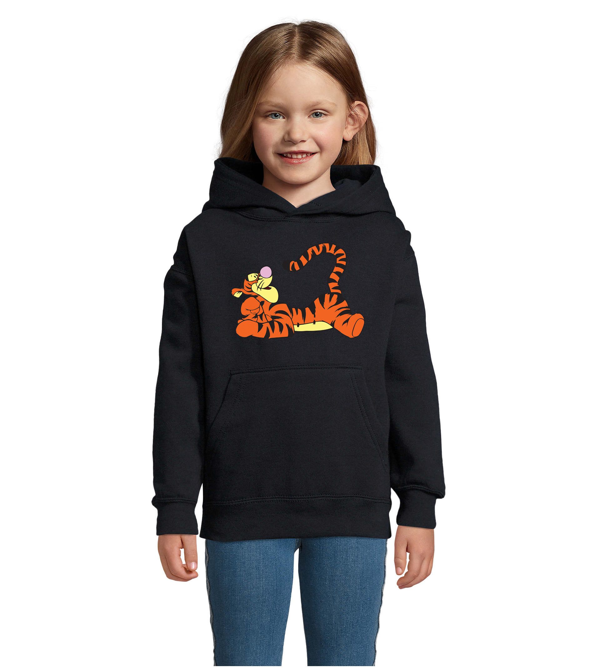 Hoodie Tigger Kinder Kapuzenpullover mit buntem Disney Print Hoodie
