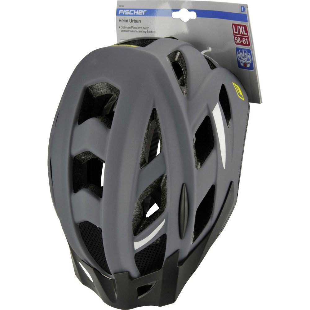 FISCHER Fahrrad Fahrradhelm FISCHER FAHRRAD Urban Levin S/M MTB-Helm Grau, Schwarz Konfektionsgröß