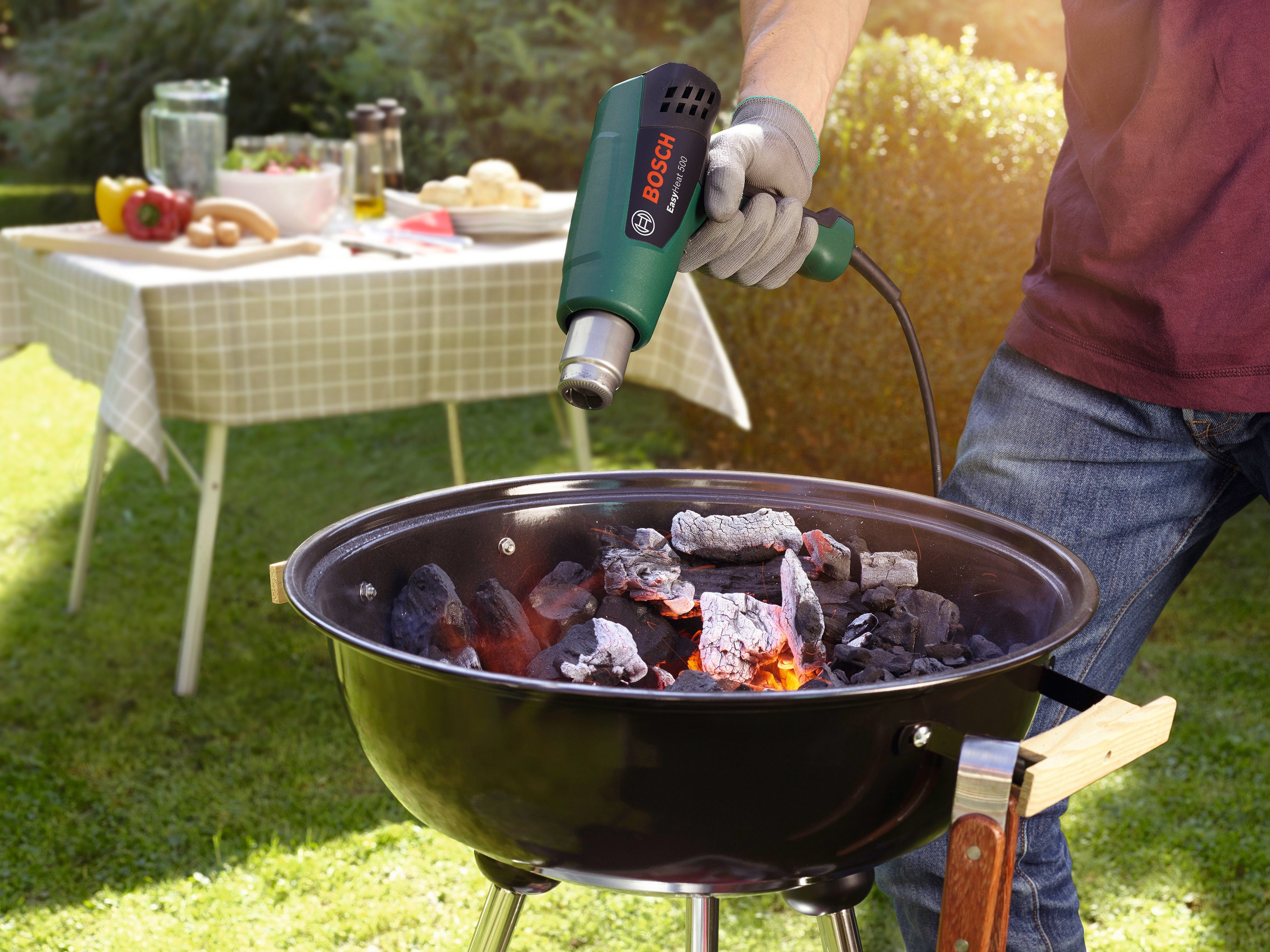 Bosch Home & Garden Heißluftgebläse EasyHeat 500, 1600 in W, bis max. 500 °C