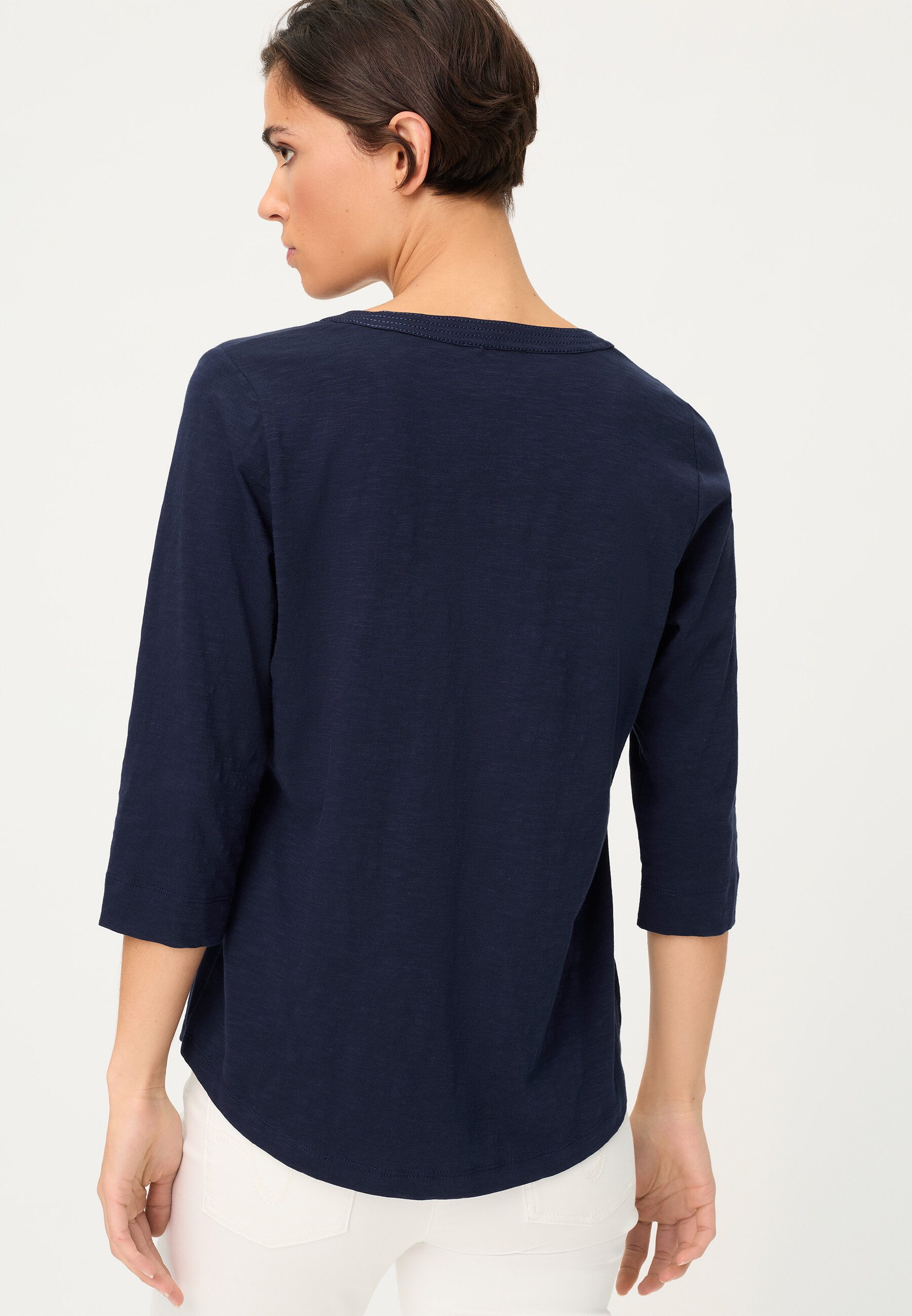Olsen T-Shirt Shirt mit Knopfleiste günstig online kaufen