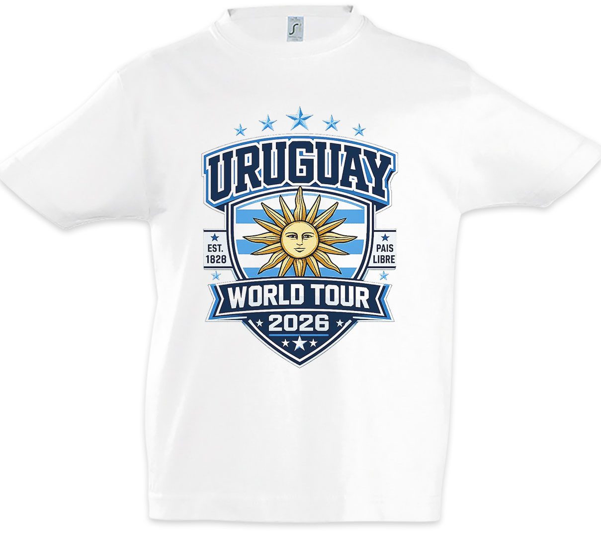 Urban Backwoods Print-Shirt Team Uruguay 2 Kinder T-Shirt Team La Celeste WM Montevideo Supporter (1-tlg) Charrúa Garra Fußball Soccer
