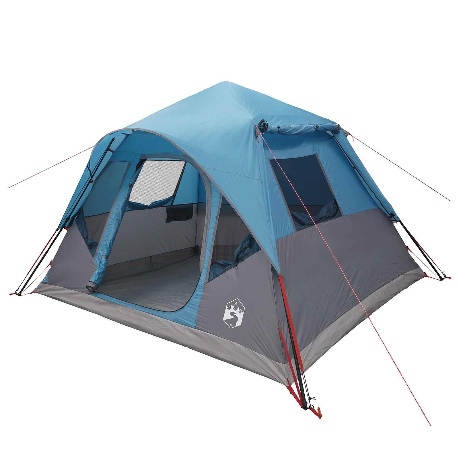 vidaXL Kuppelzelt Sofort Zelt Blau 305 x 275 x 190 cm Polyester und Stahl, (1 tlg)