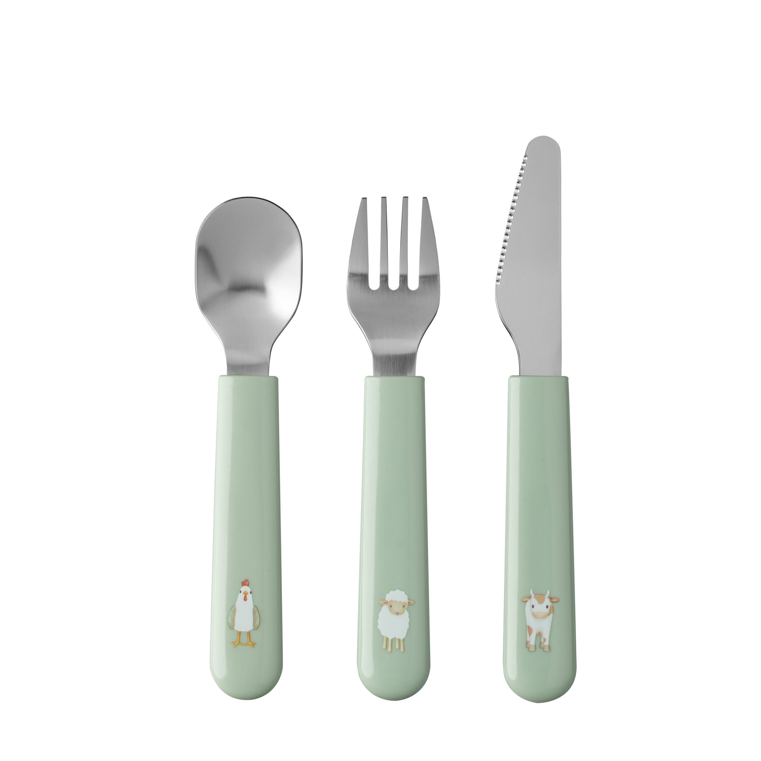Mepal Kinderbesteck Mepal Mio Kinderbesteck 3-teiliges Set - Little Farm