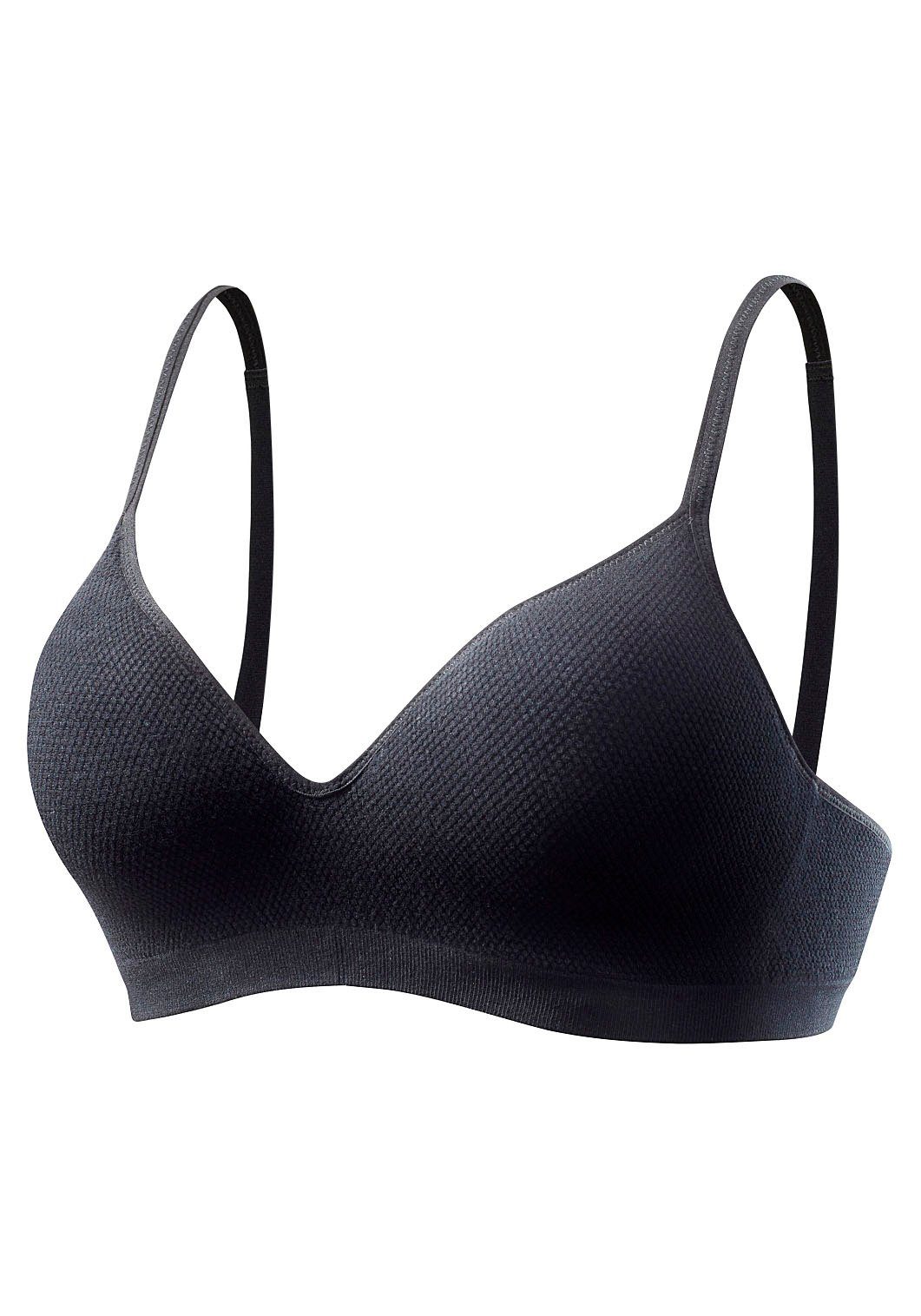 LASCANA Push-up-BH COMFY BRA ohne Bügel aus weicher Baumwollqualität, Basic Dessous. € 39,99