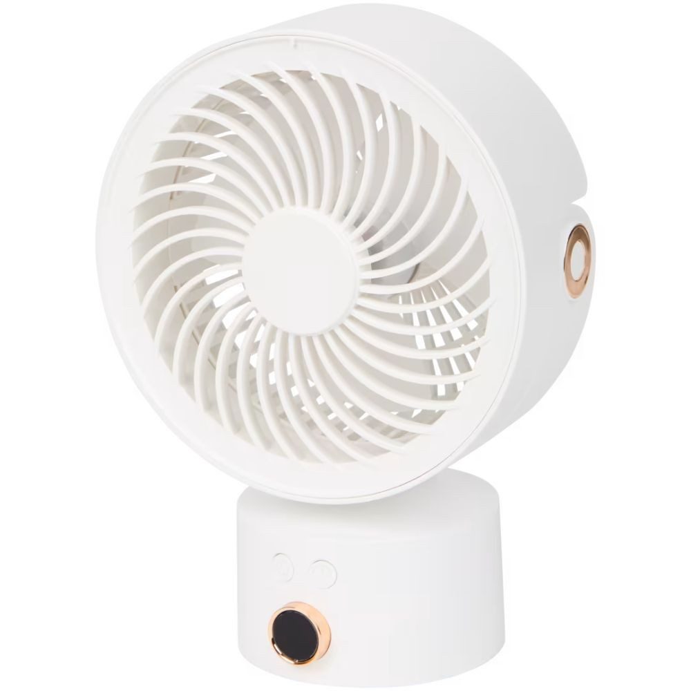 Montegoni Tischventilator USB Tischventilator 3 Stufen Digital Display 110° Oszillation Timer, Digital Display 3 Stufen 110° Oszillation Timer USB kompakt leise
