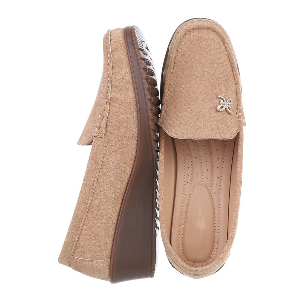 Ital-Design Damen Mokassins Freizeit Slipper (87214396) Keilabsatz/Wedge Mo günstig online kaufen