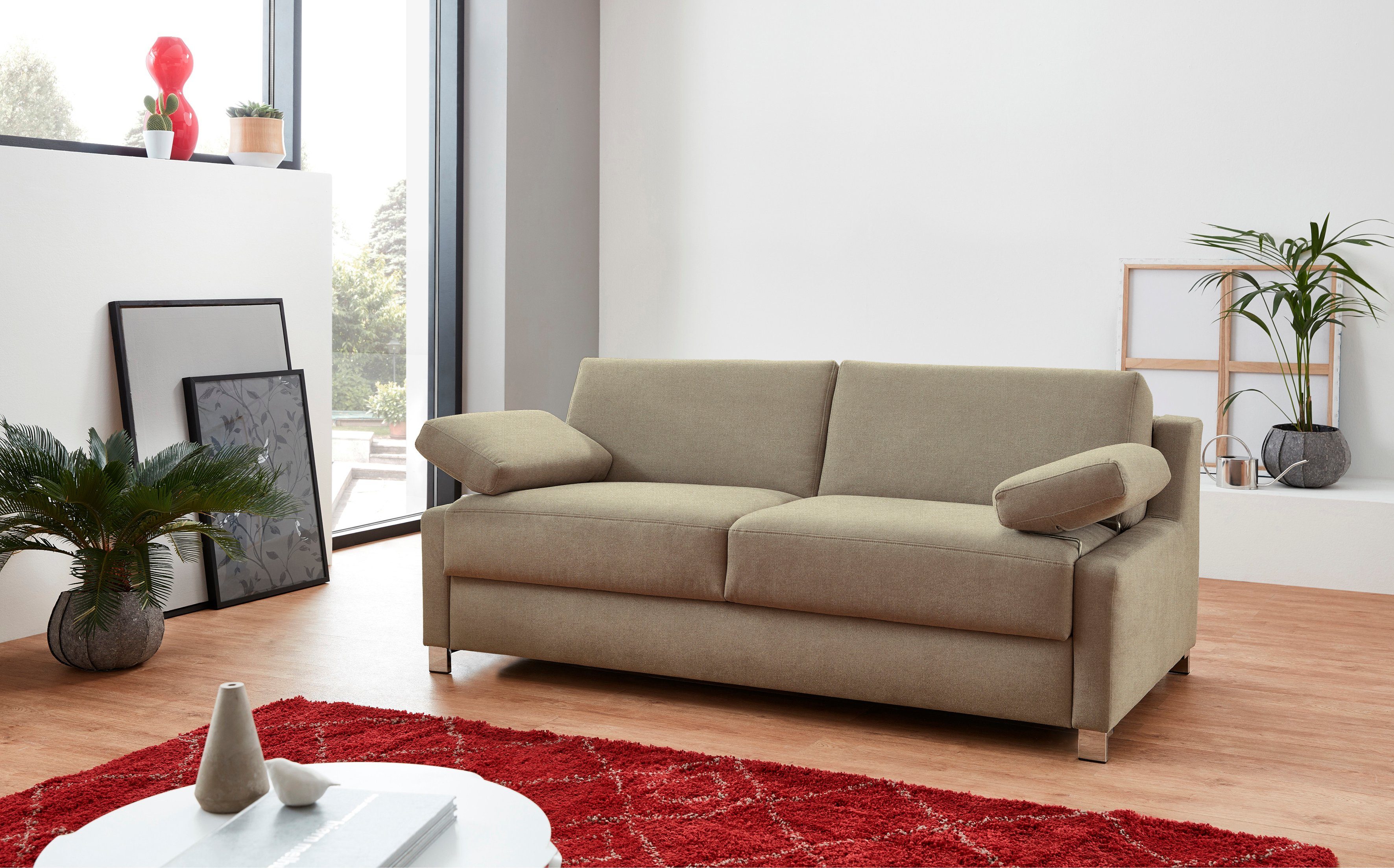 Bali Schlafsofa Viola, Dauerschläfer mit Seitenkissen, in 140er und 160er Breite, 3 Вариантыn, auch mit Ergoflex-Lattenrost