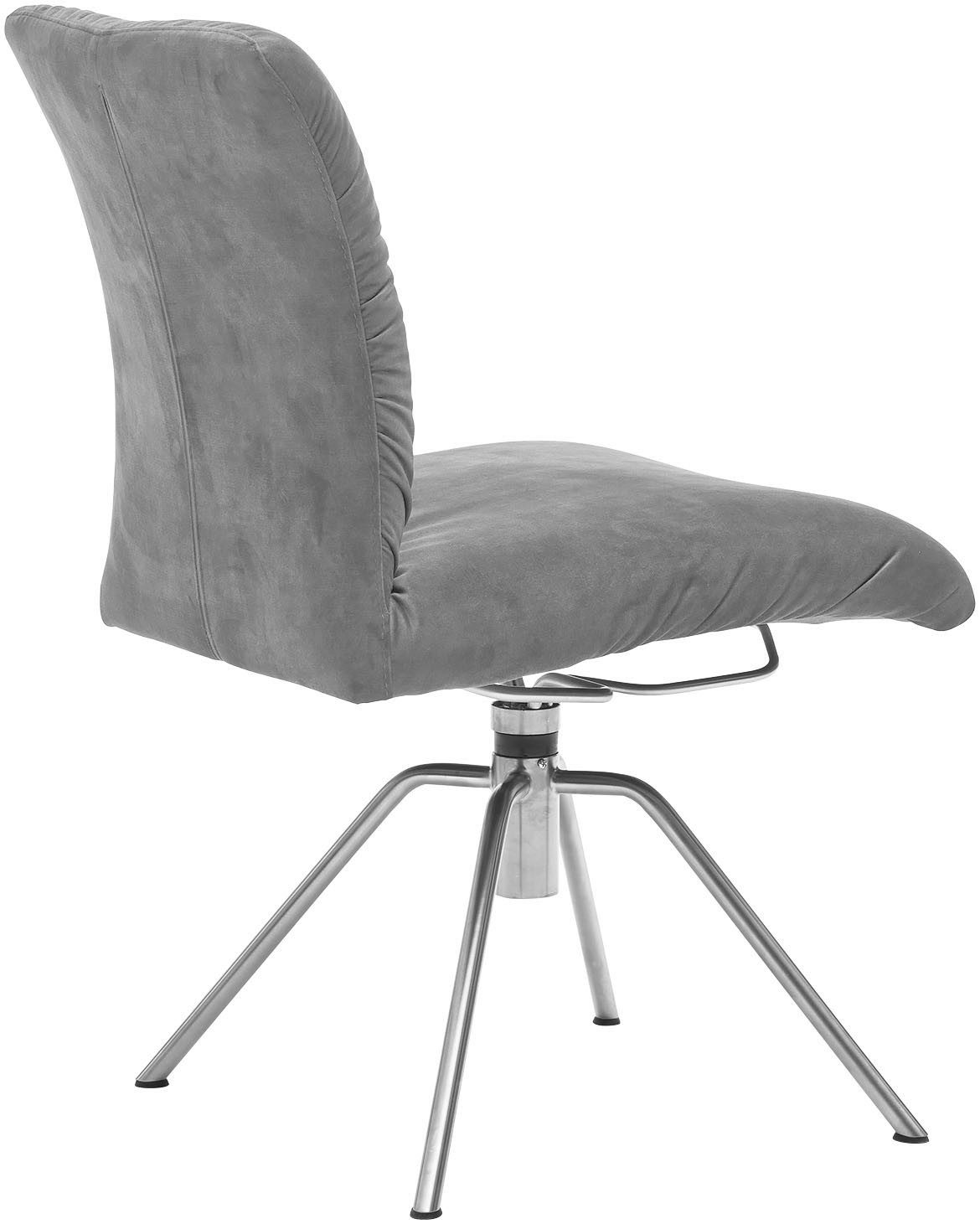 Musterring Polsterstuhl Helmond 6600 (Packung, 1 St), Gestell Edelstahl, drehbar, besonders leger gepolster, ohne Armlehne