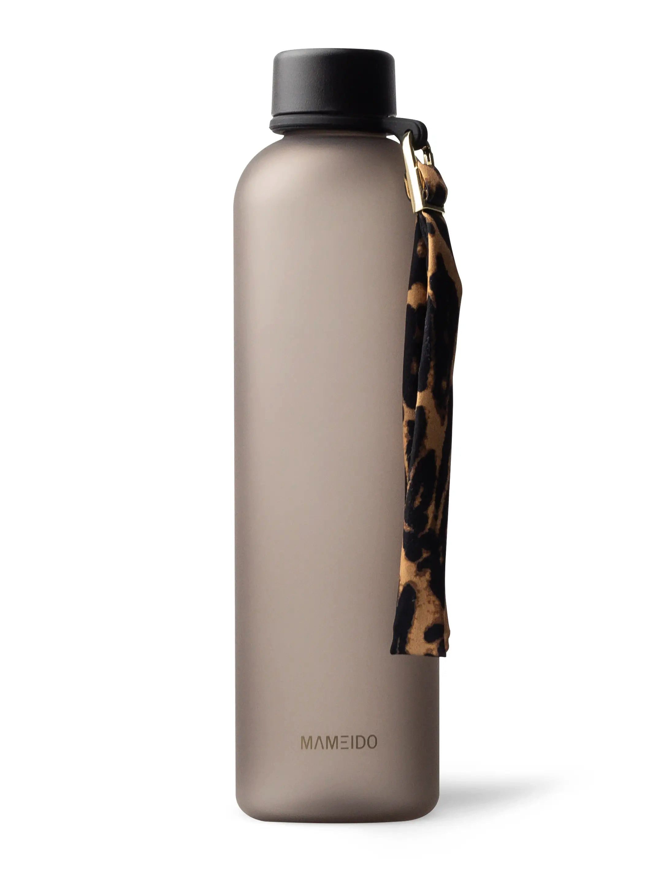 MAMEIDO Trinkflasche, auslaufsicher, Urban Taupe/braun, Gr. 1000 ml
