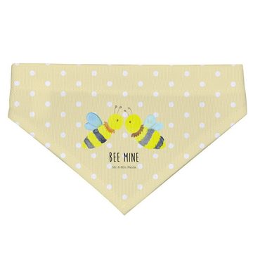 Mr. & Mrs. Panda Hundefliege Biene Liebe - Gelb Pastell - Geschenk, Hundehalstuch, Wespe, klein, k, Polyester