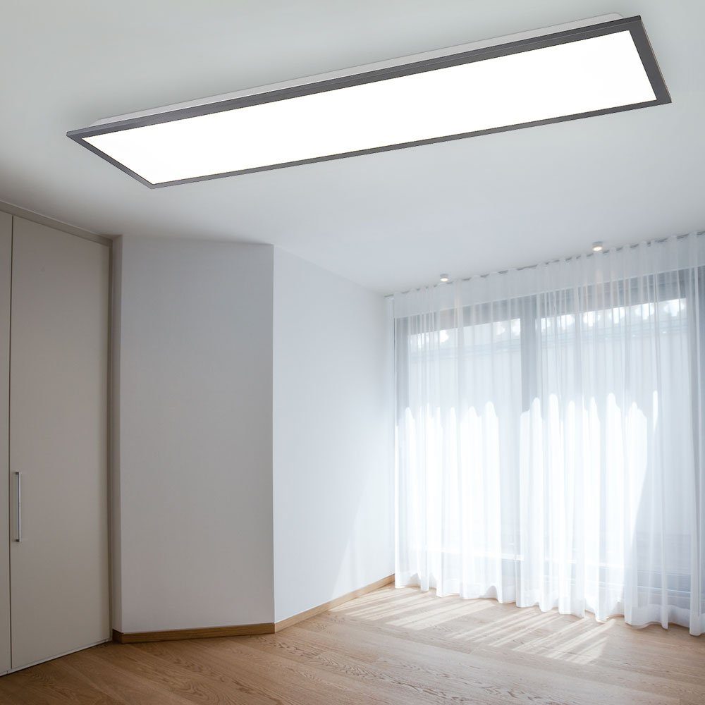 Aufbaudeckenlampe Schlafzimmerlampe Wohnzimmerlampe 80 LED-Leuchtmittel fest LED Globo cm L Panel verbaut, Deckenleuchte, Warmweiß, LED
