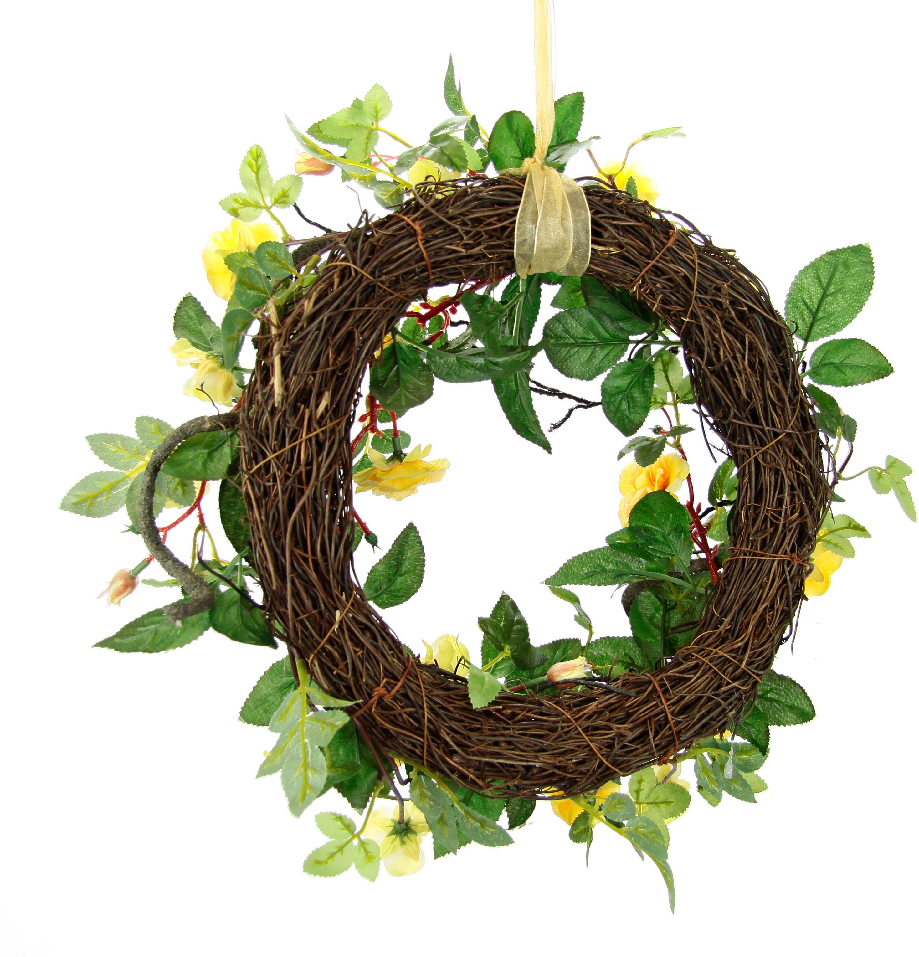 I.GE.A. Kunstkranz "Wildrosen" Rosenkranz, Türkranz, Rosenblüten günstig online kaufen
