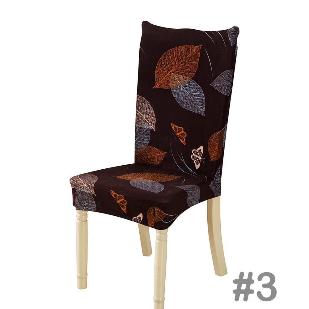 in 17Farben, Geometrische Dekor Party #3-1 Erhältlich langlebig Stuhlhusse verfügbar Blumenmuster Farbe BTTO, Stuhlhusse Sitzflächenhusse Esszimmer in mit für Set