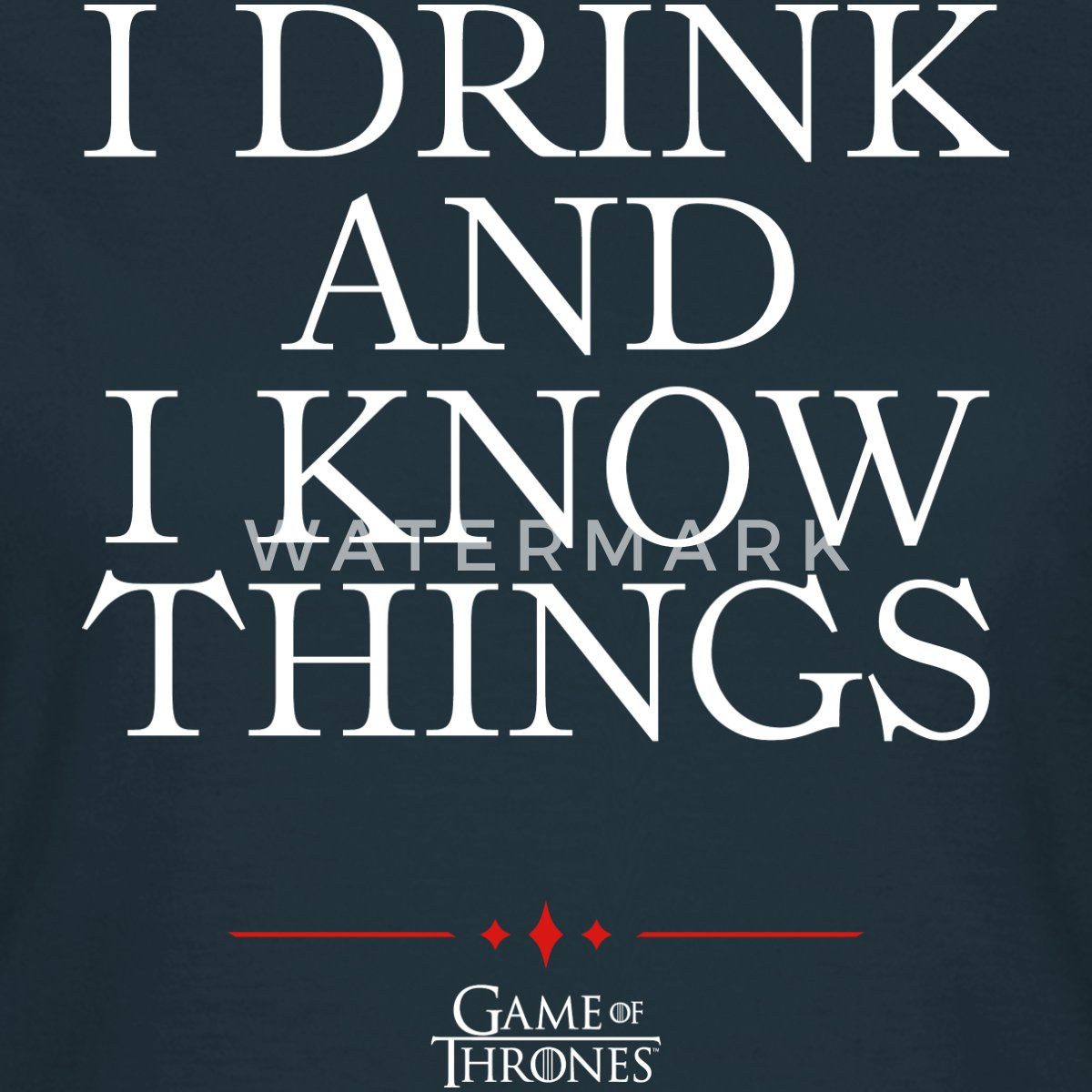 Spreadshirt T-Shirt Game Of Thrones Tyrion I Drink And I Know Things Frauen T-Shirt (1-tlg)