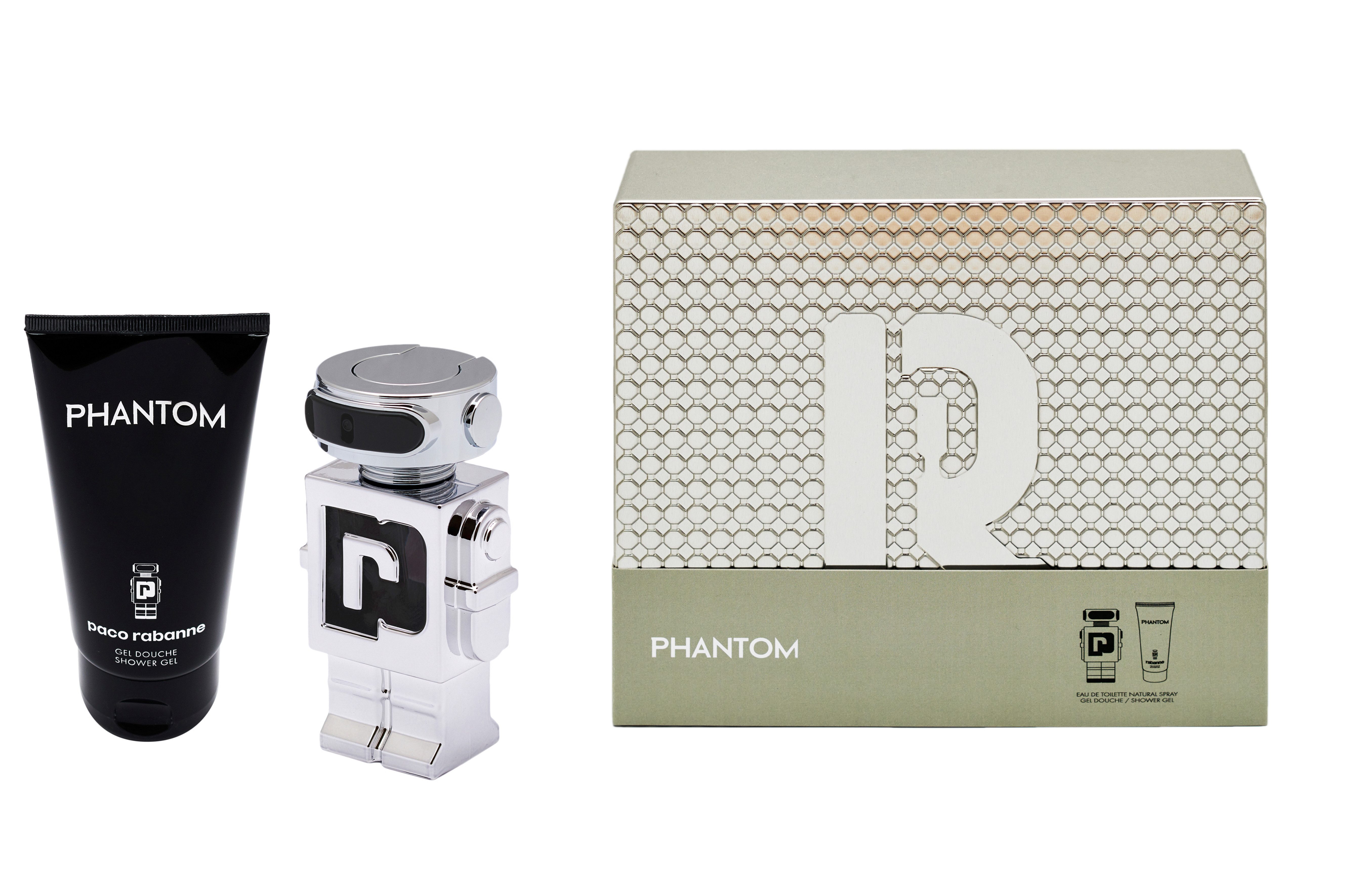 Duft-Set Paco Rabanne Phantom Eau de Toilette Spray 50 ml +Duschgel 100 ml