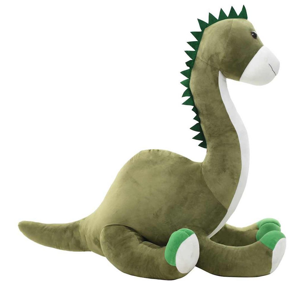 vidaXL Greifspielzeug Dino Kuscheltier Brontosaurus Plüsch Grün, Dinosaurier Kuscheltier Plüsch Plüschtier Stofftier Plüschspielzeug