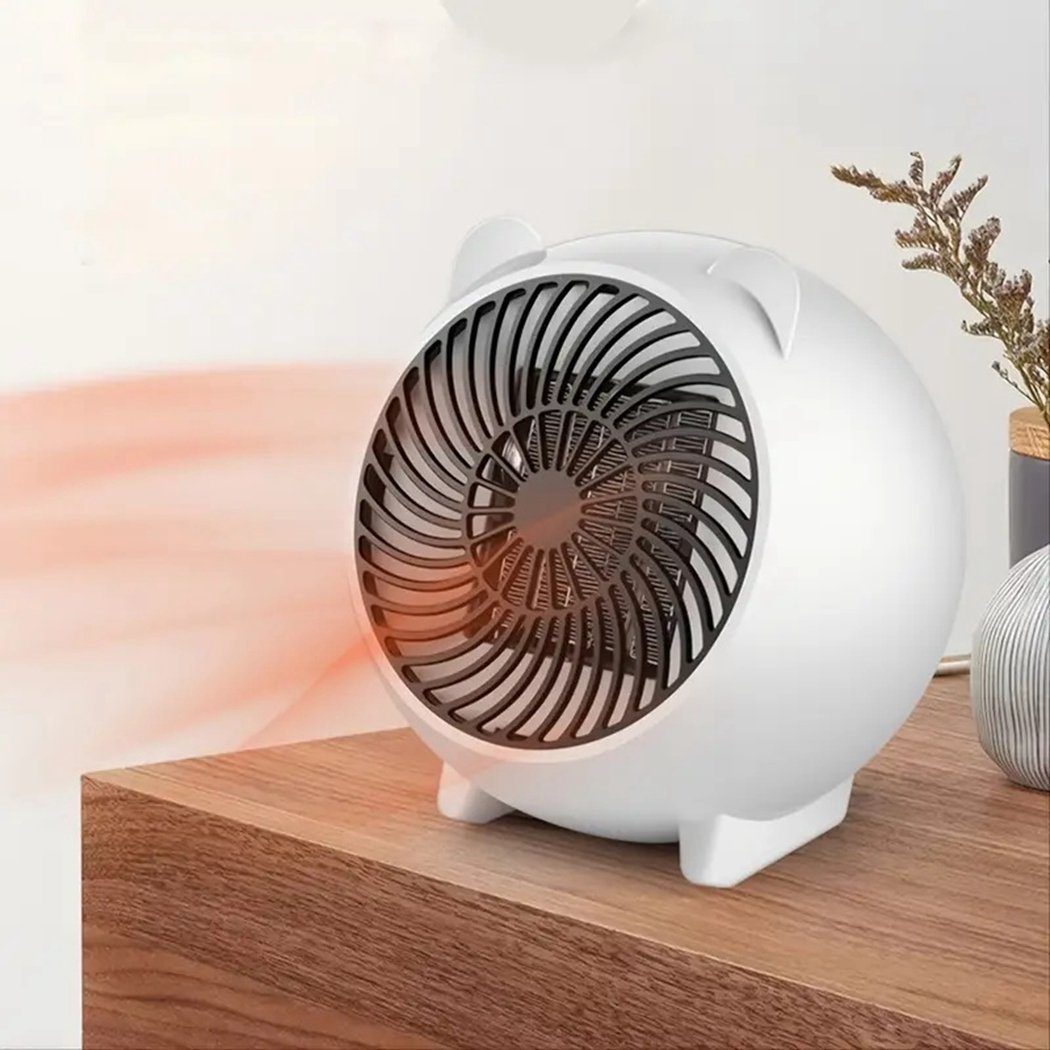 TUABUR Heizlüfter Mini-Elektroheizer PTC-Keramikheizer W Thermostat – mit 500 Tragbarer