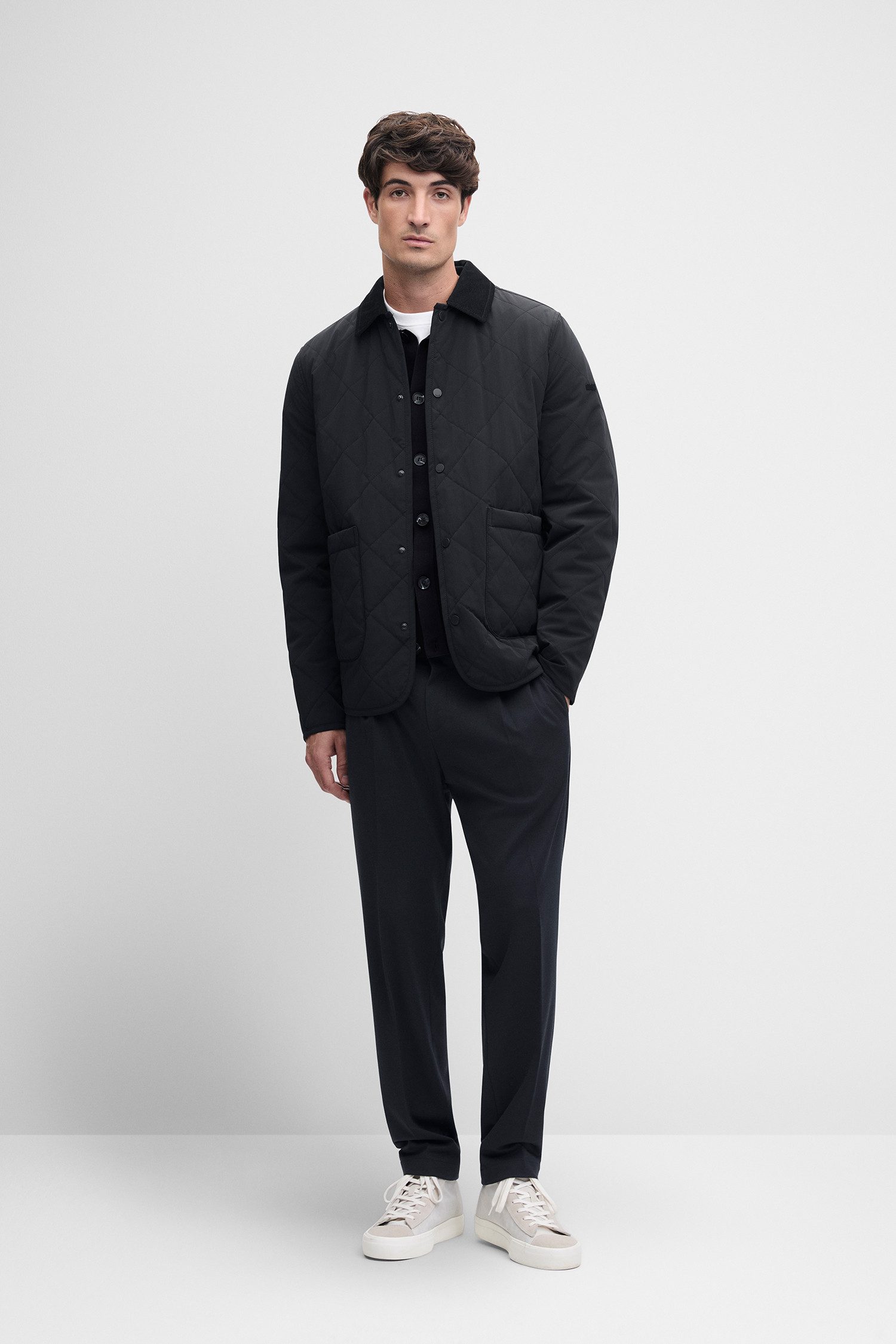Cinque Steppjacke CISPARK Slim Fit, leicht wattiert, Druckknopf‑Verschluss
