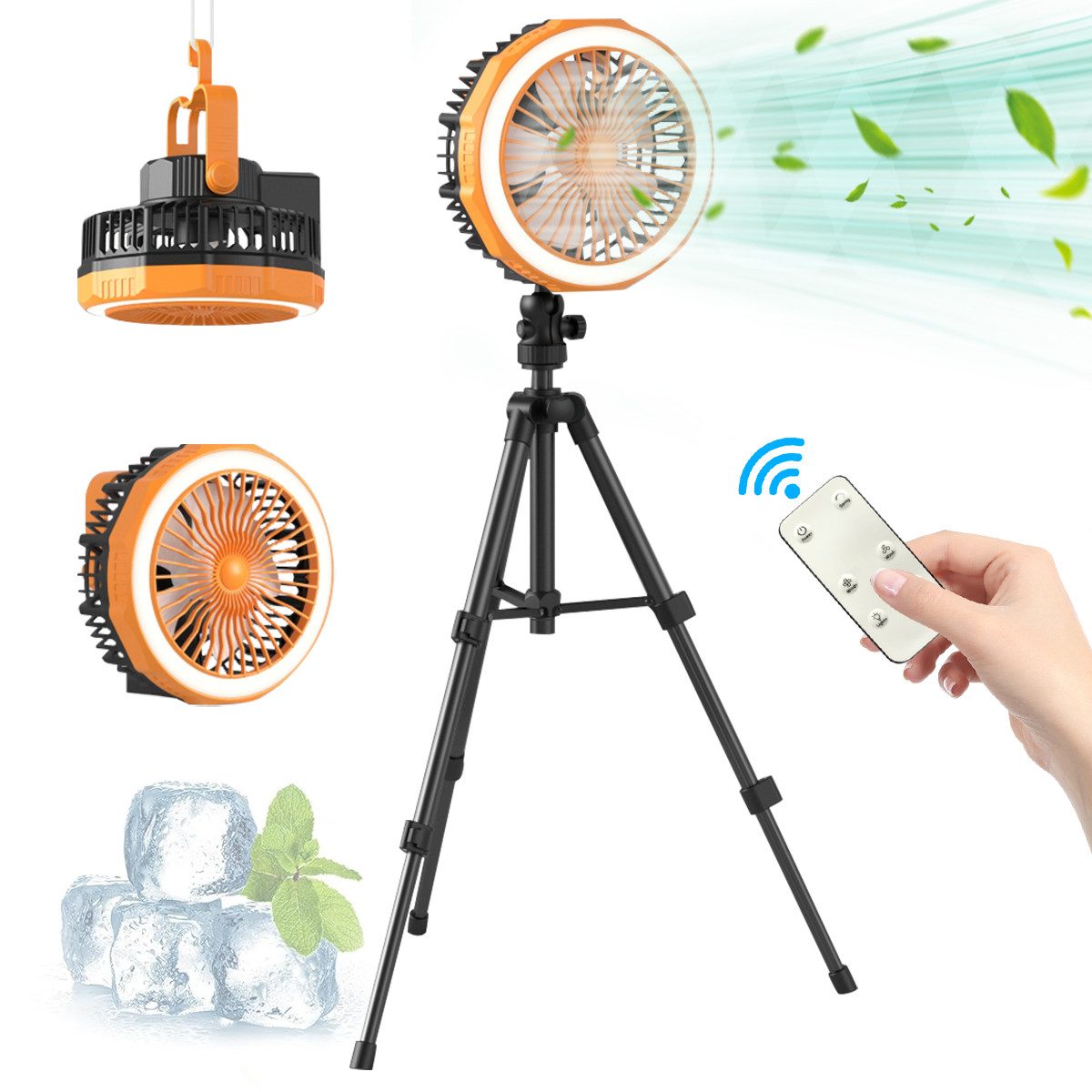 ZEUOPQ Standventilator Stativventilator mit LED oszillierender günstig online kaufen