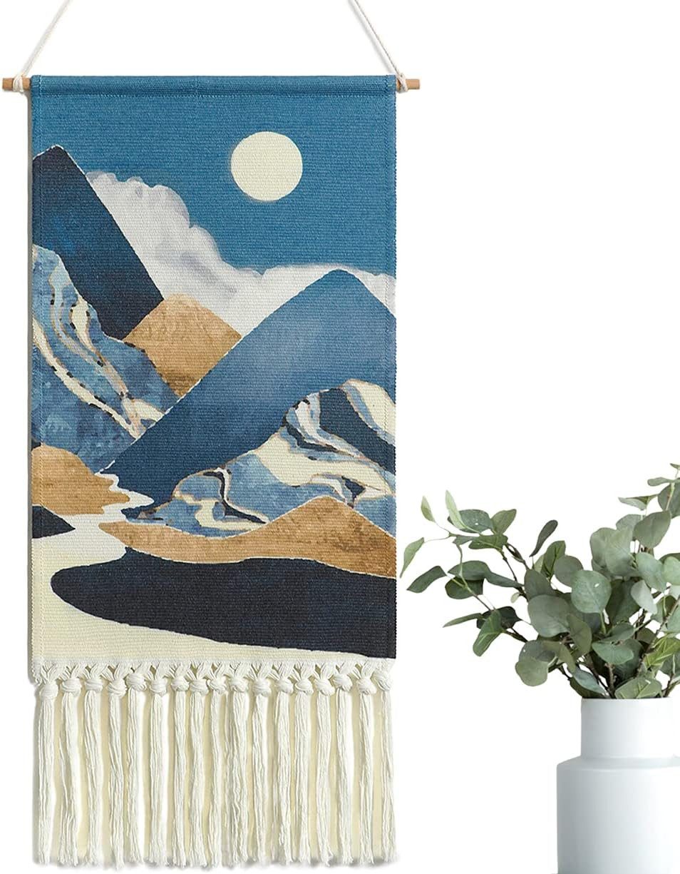 FELIXLEO Wandteppich Wandteppich Berg Wald Wandbehang Nature Landschaft 35cmx50cm 1 Stücke