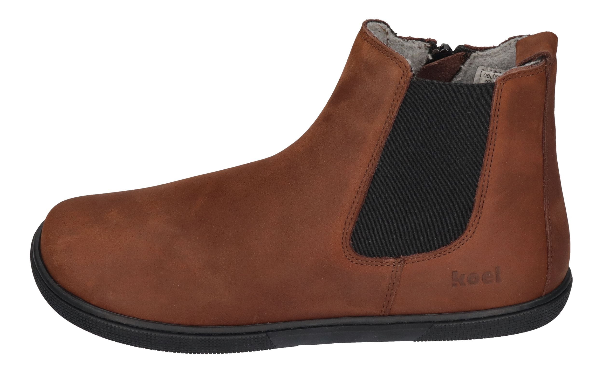 KOEL FILAS MERINO Barfußschuh chocolate