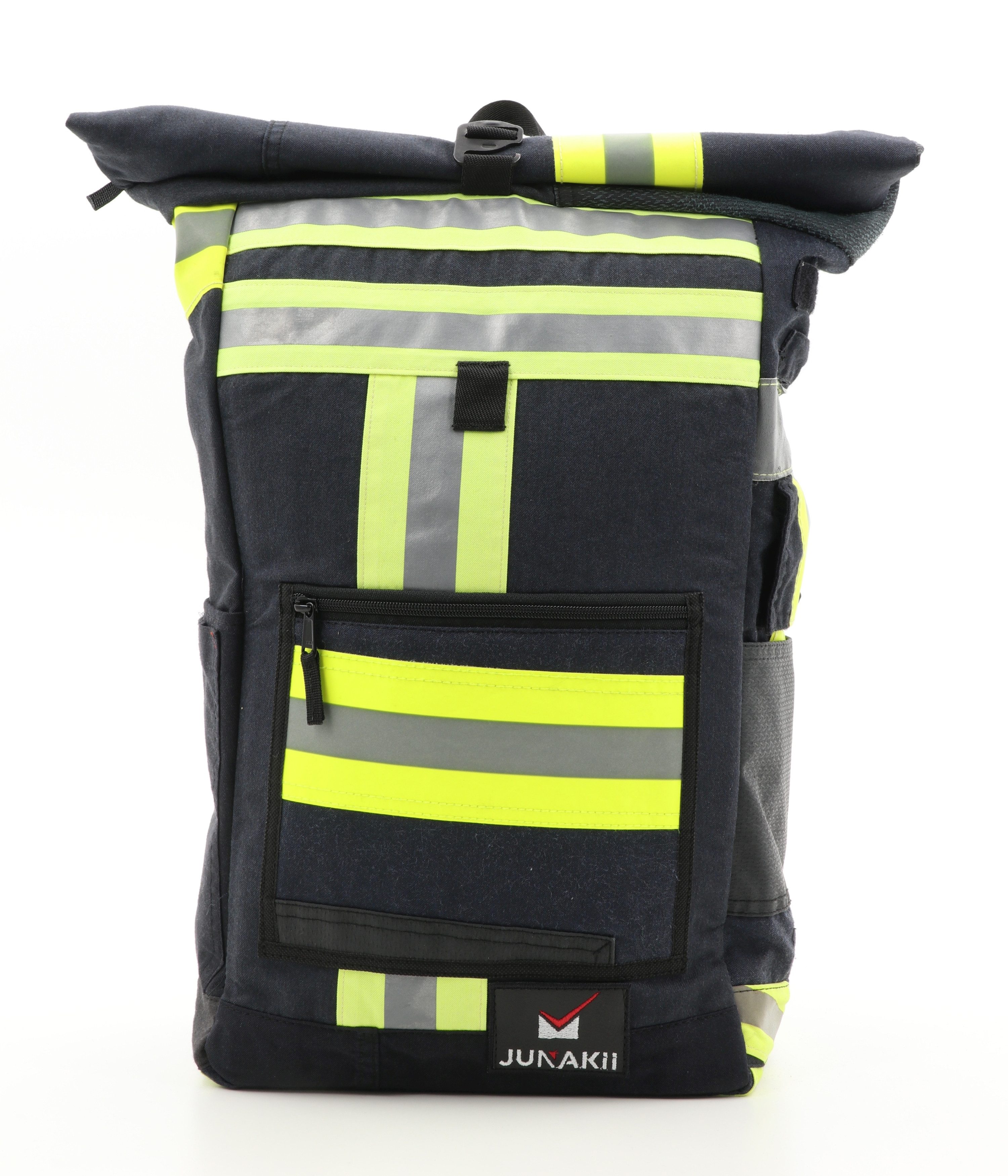 JUNAKii Laptoprucksack, Upcycling, Unikat, Europa, nachhaltig, robust, funktional, Freizeit