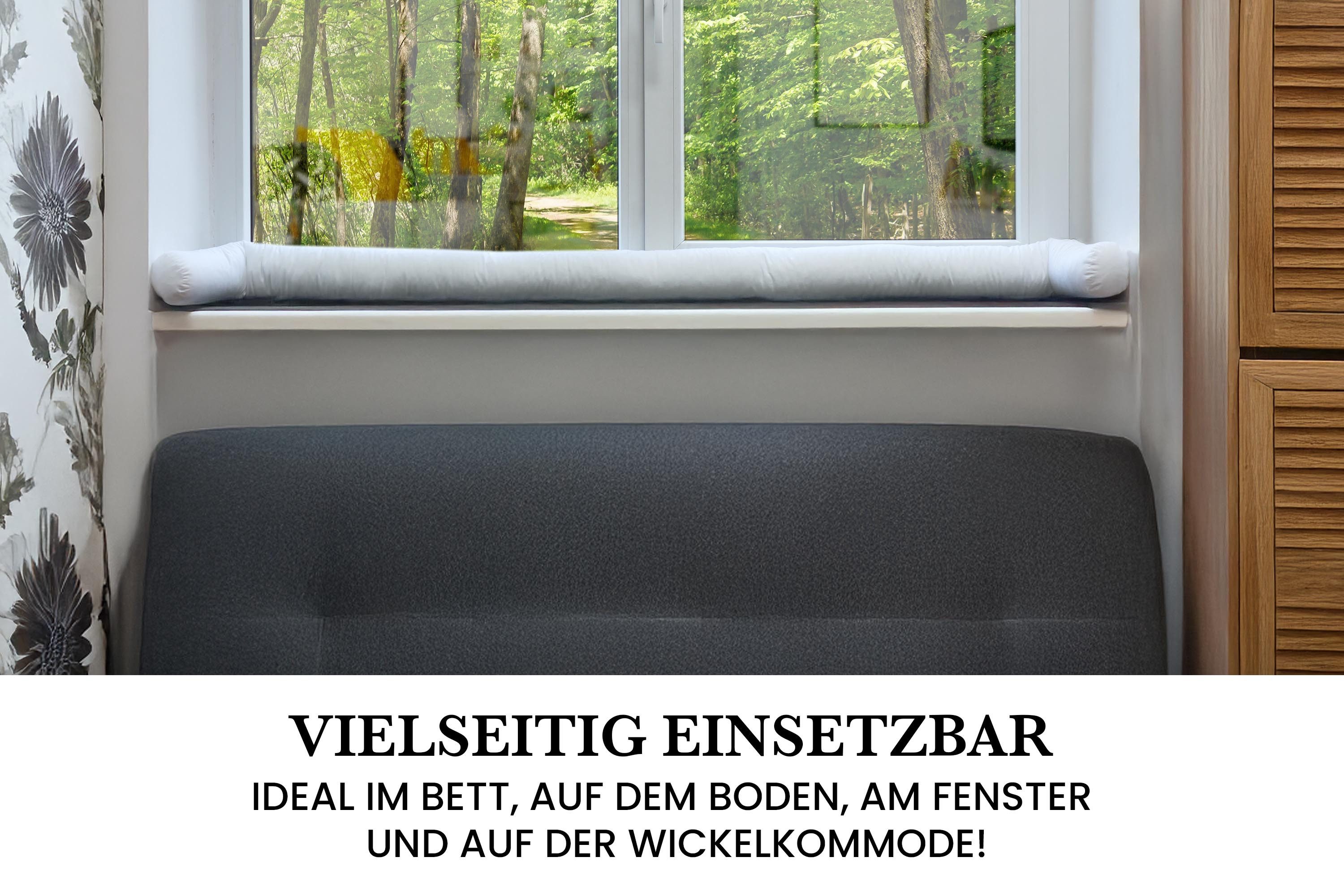 Amilian Nestchenschlange Bettschlange 210cm - Seitenschläferkissen - Nestschlangen, (Nestchenschlange für Kinderbett, Nestchen, Bettumrandung als Kopfschutz, Ka – Bild 5 von 5