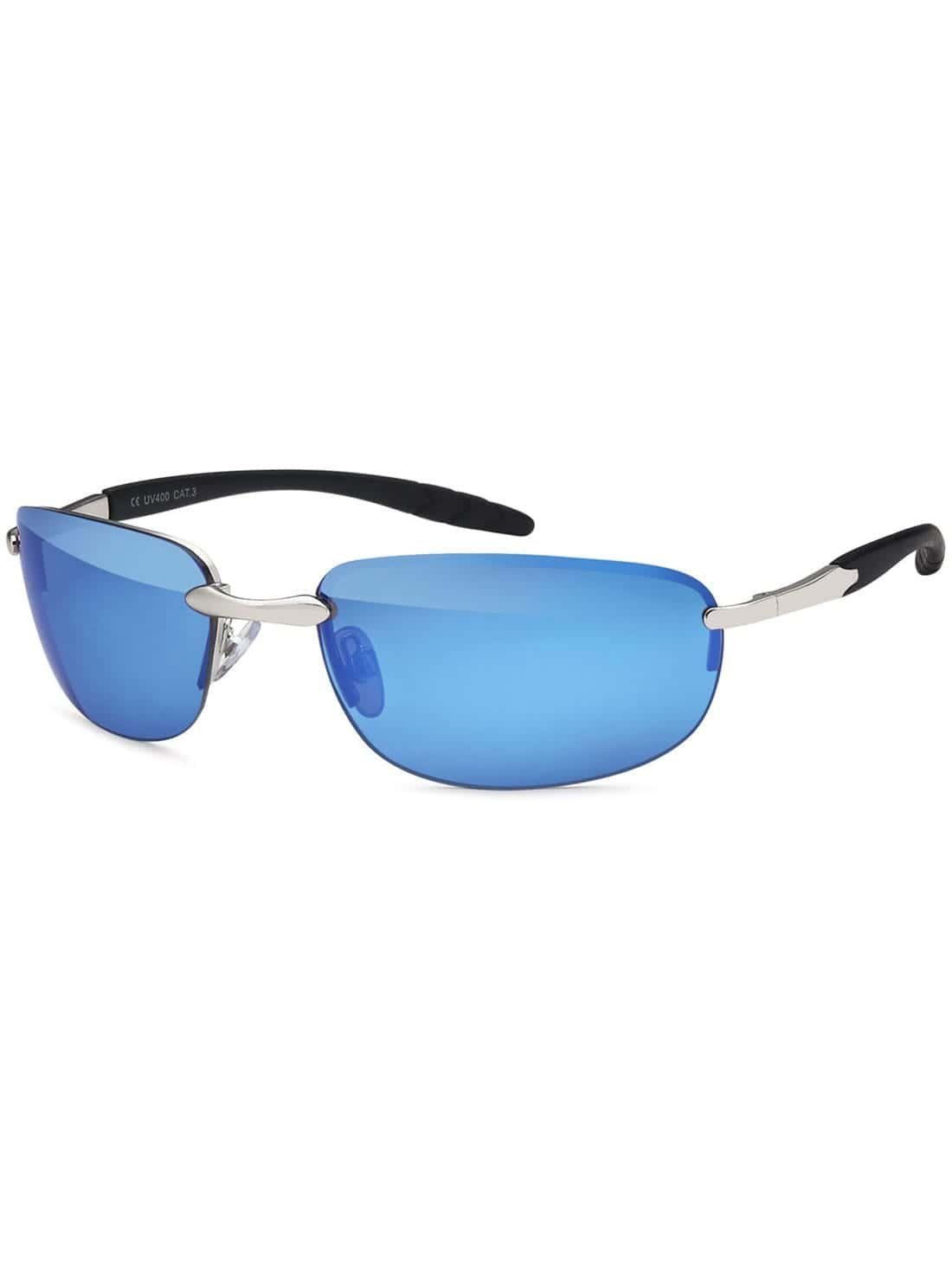 Herren BEZLIT Eyewear Metal (1-St) Sonnenbrille mit Linsen Blau Sonnenbrille schwarzen