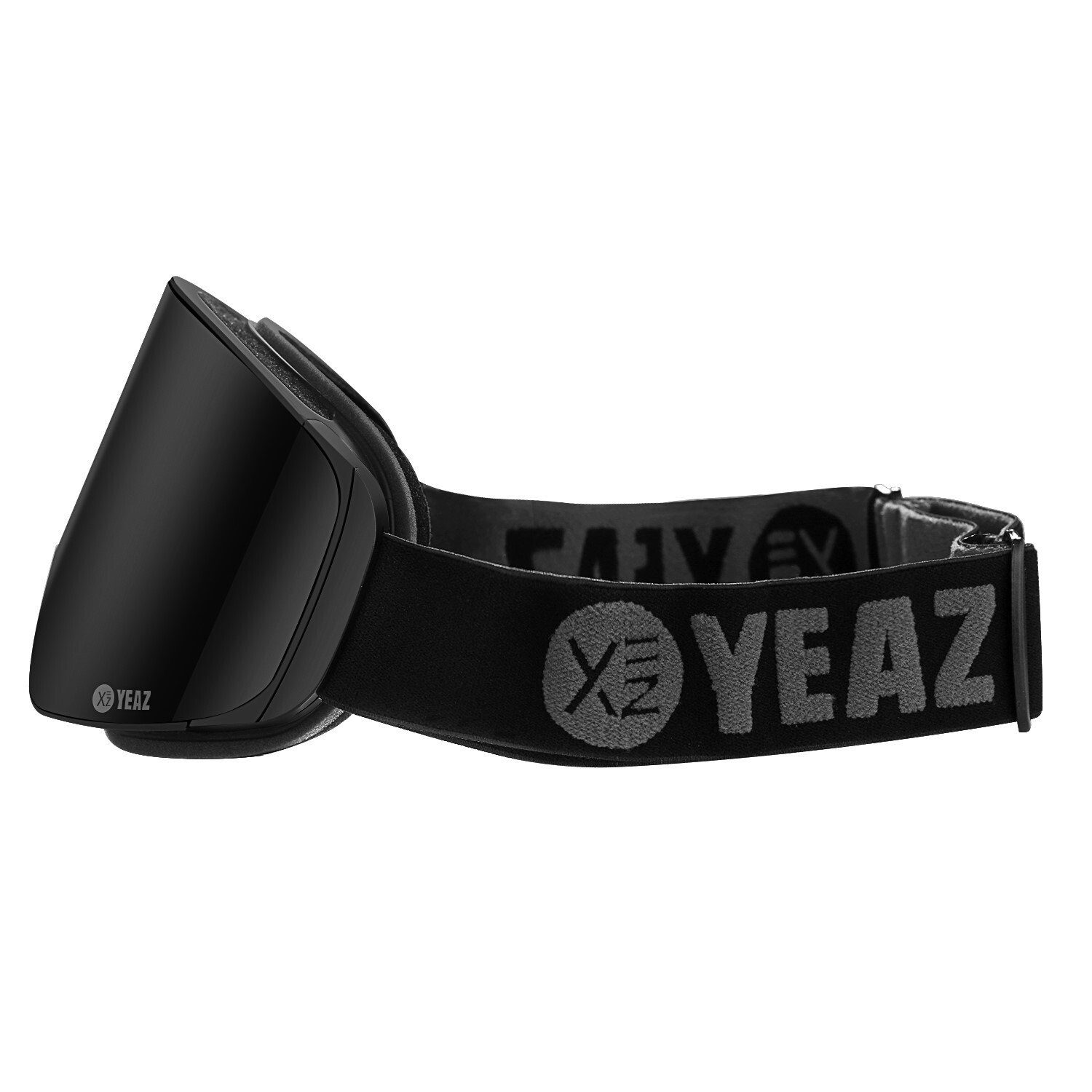 YEAZ Skibrille APEX Magnet-Ski-Snowboardbrille schwarz/schwarz, Premium-Ski- und Snowboardbrille für Erwachsene und Jugendliche