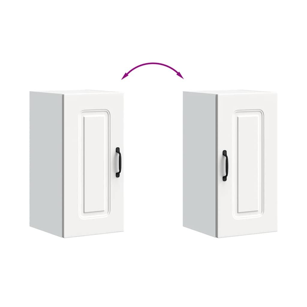 vidaXL Hängeschrank 30 x 31 x 60 cm Küchen-Hängeschrank Kalmar Weiß Spanplatte