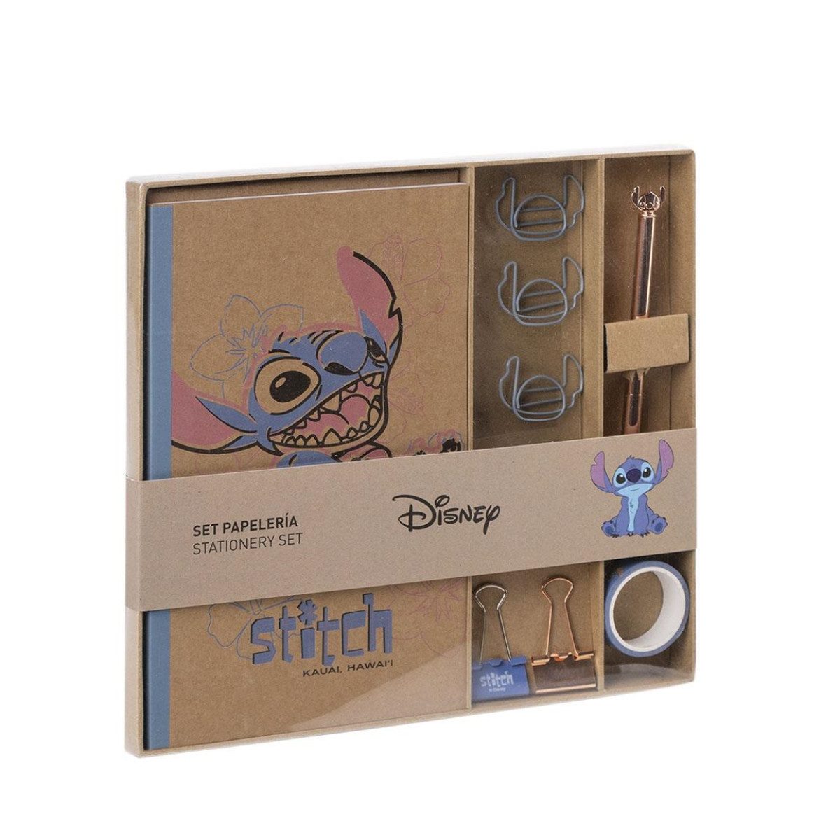 Lilo & Stitch Notizblock Schulbedarf Set – Schreibwaren mit Notizbuch, Stift & Accessoires